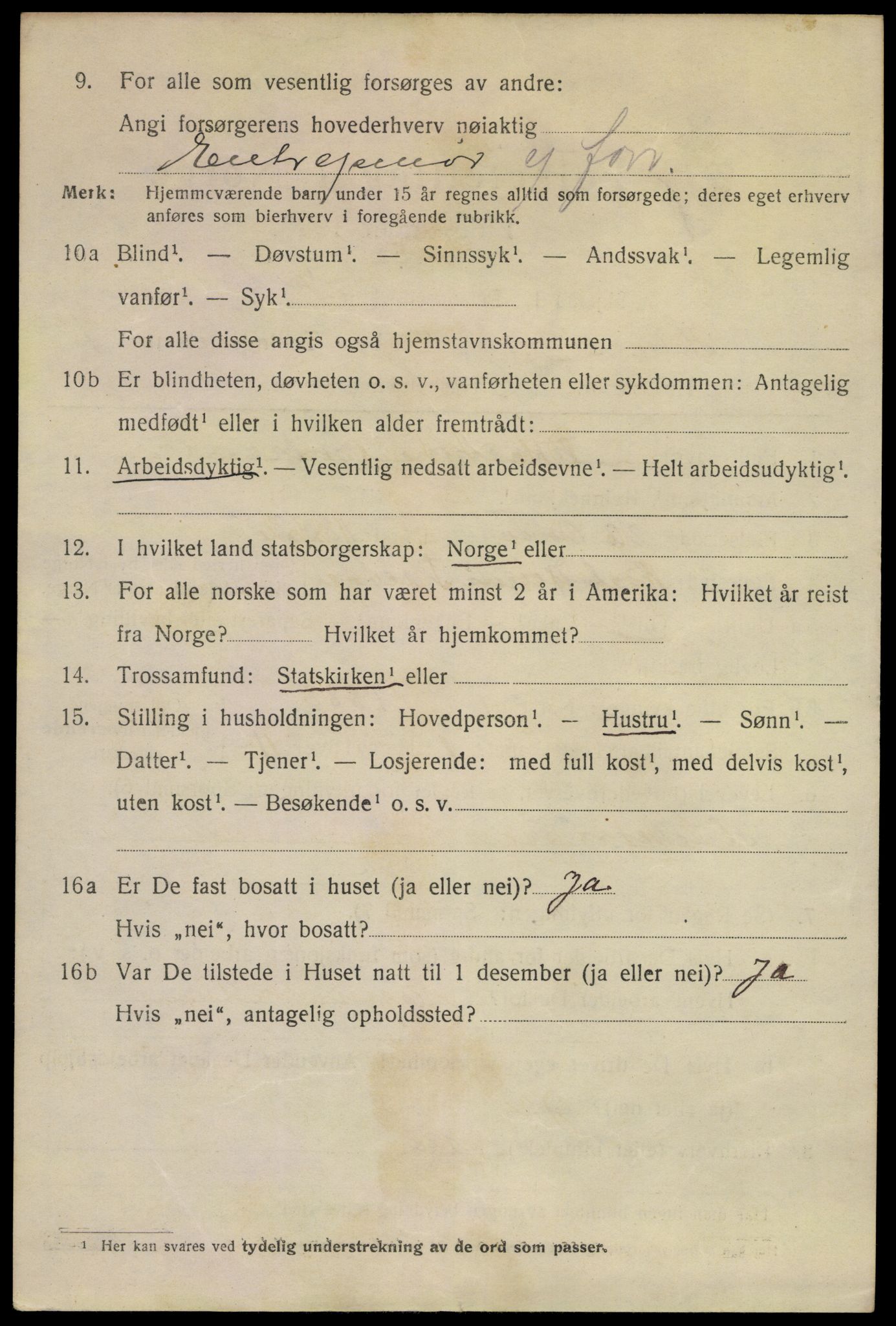 SAKO, 1920 census for Holmestrand, 1920, p. 6309