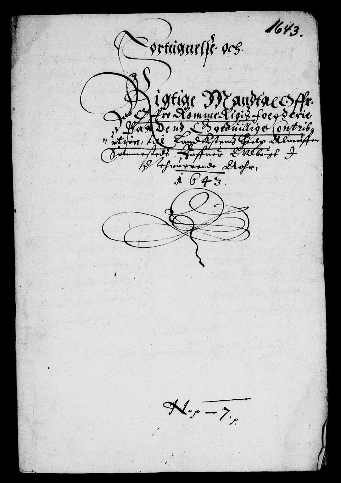 Rentekammeret inntil 1814, Reviderte regnskaper, Lensregnskaper, AV/RA-EA-5023/R/Rb/Rba/L0177: Akershus len, 1643-1644