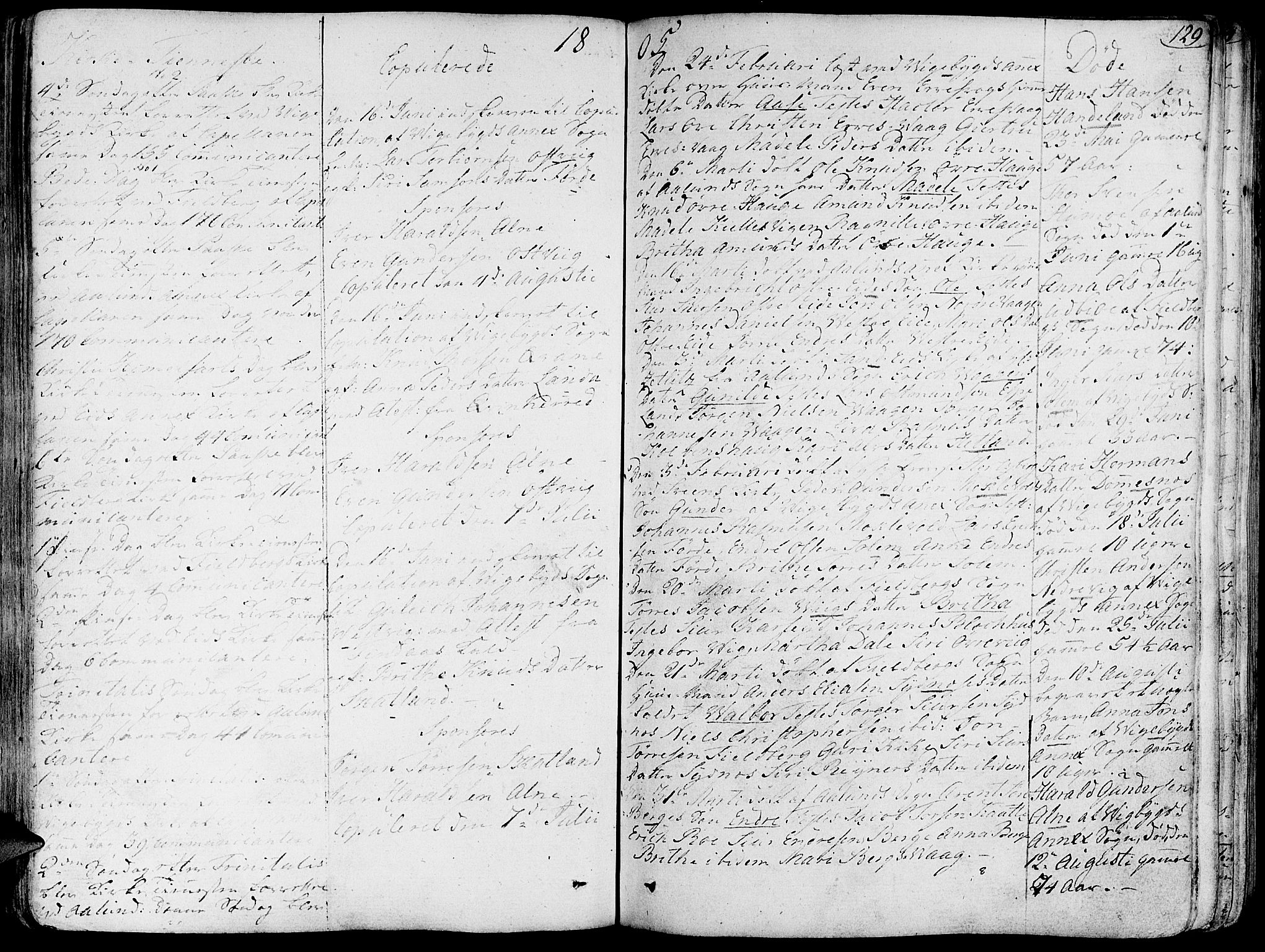 Fjelberg sokneprestembete, AV/SAB-A-75201/H/Haa: Parish register (official) no. A 3, 1788-1815, p. 129