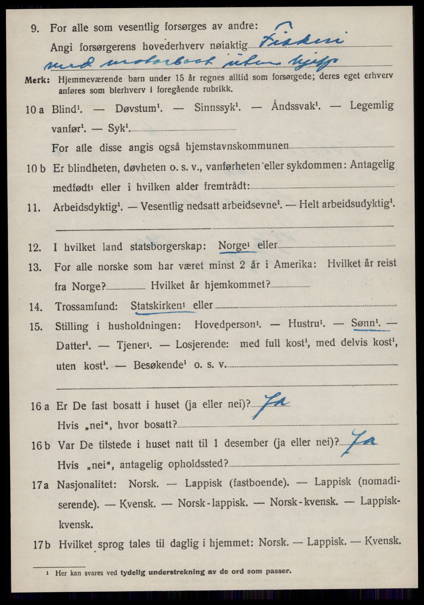 SAT, 1920 census for Sør-Frøya, 1920, p. 5436