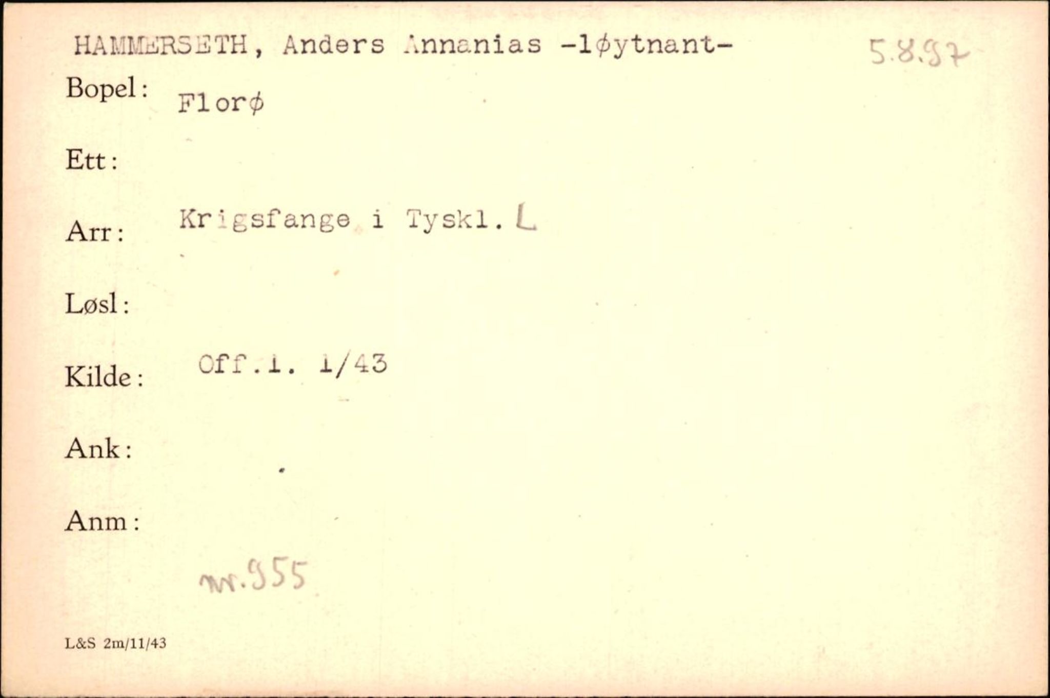 Forsvaret, Forsvarets krigshistoriske avdeling, AV/RA-RAFA-2017/Y/Yf/L0200: II-C-11-2102  -  Norske krigsfanger i Tyskland, 1940-1945, p. 367