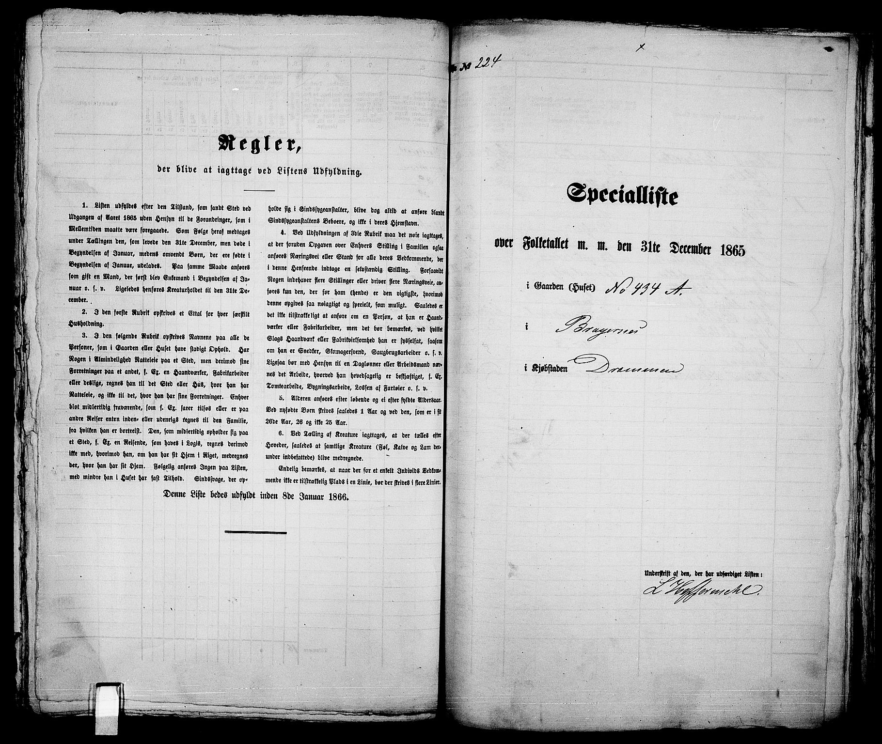 RA, 1865 census for Bragernes in Drammen, 1865, p. 475