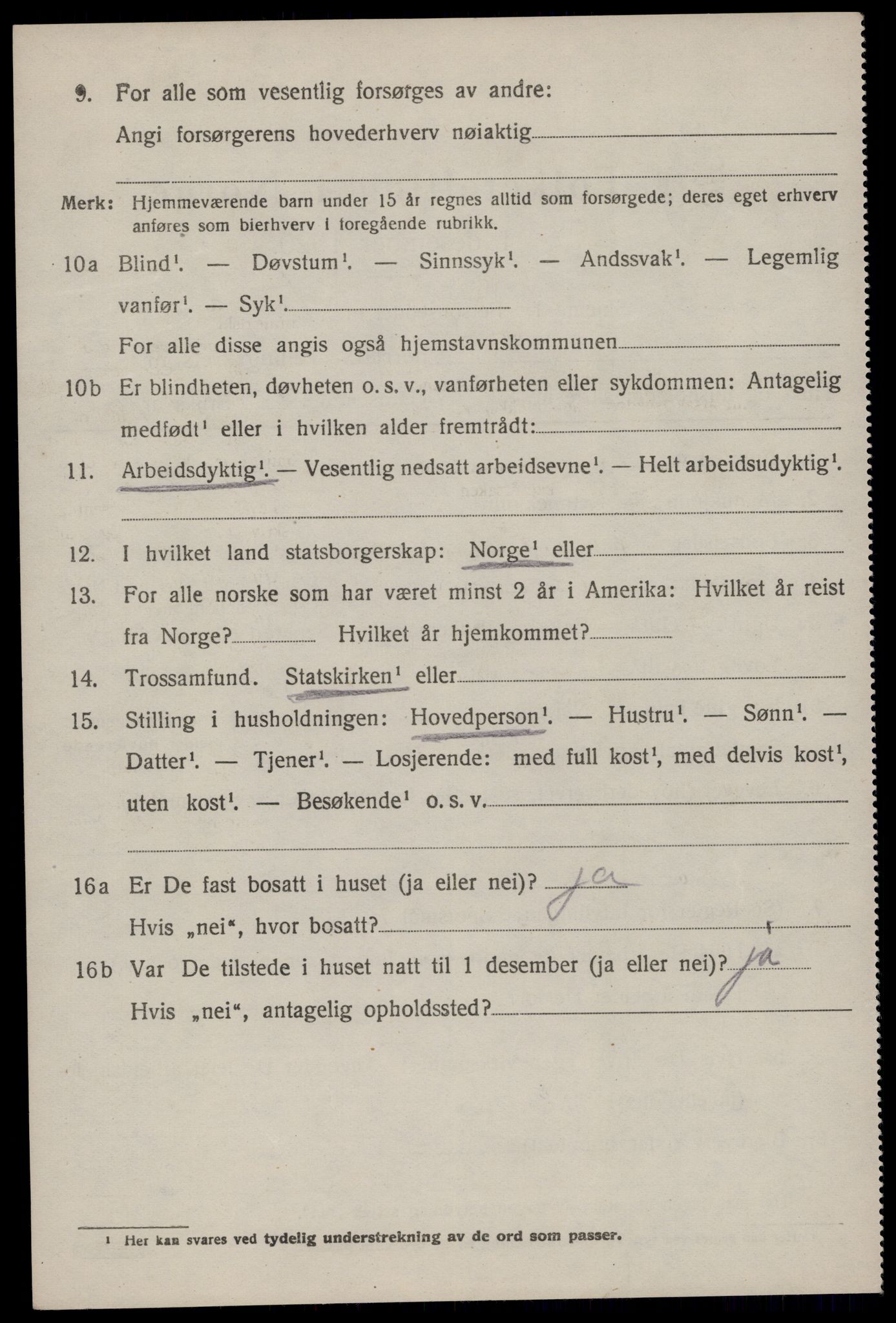 SAKO, 1920 census for Tinn, 1920, p. 3579