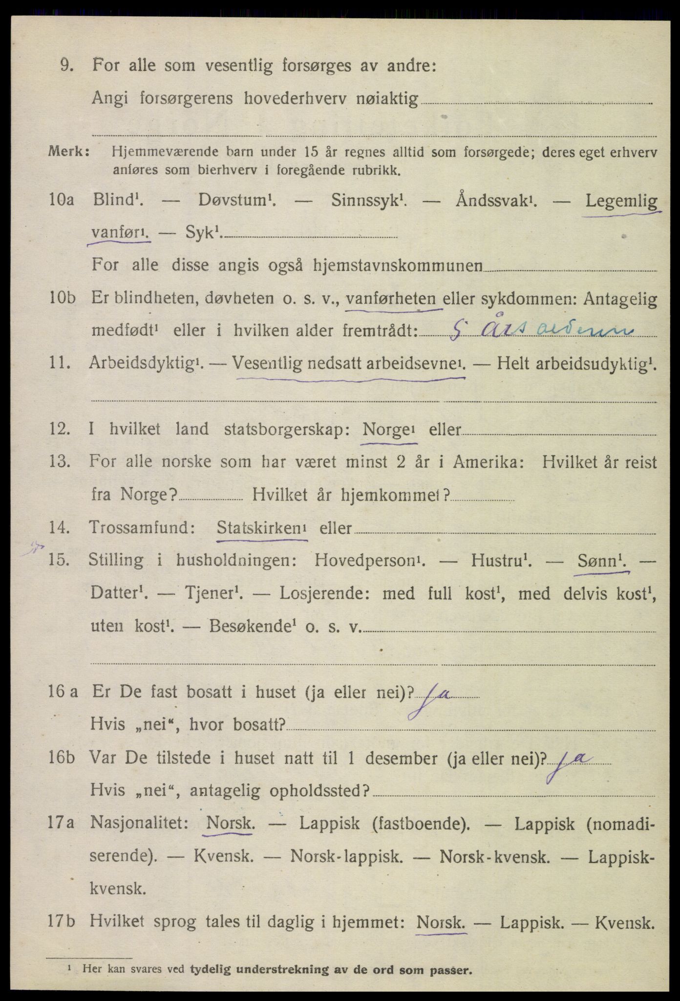 SAT, 1920 census for Gildeskål, 1920, p. 6841