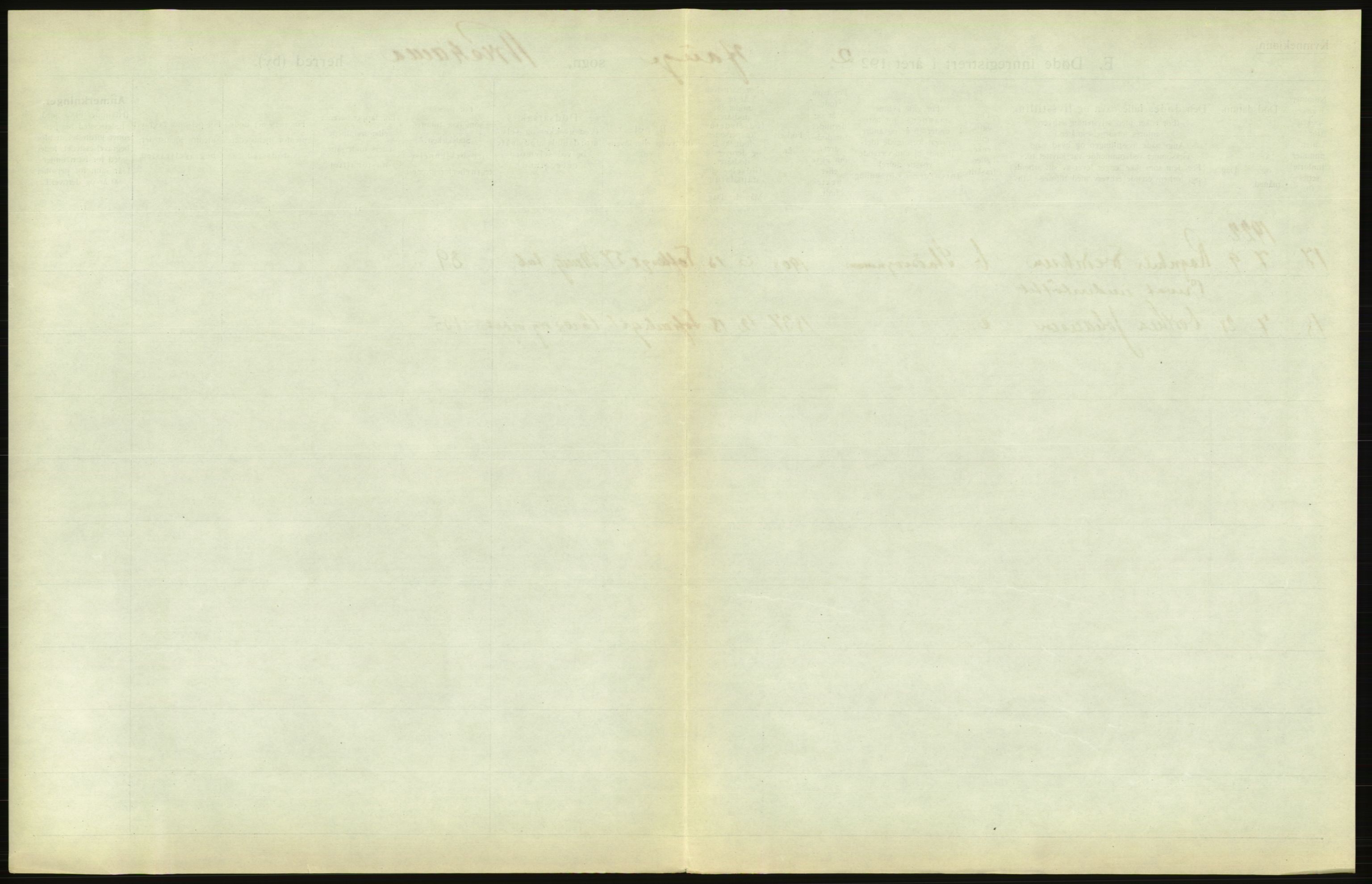 Statistisk sentralbyrå, Sosiodemografiske emner, Befolkning, AV/RA-S-2228/D/Df/Dfc/Dfcb/L0009: Kristiania: Døde, 1922, p. 603