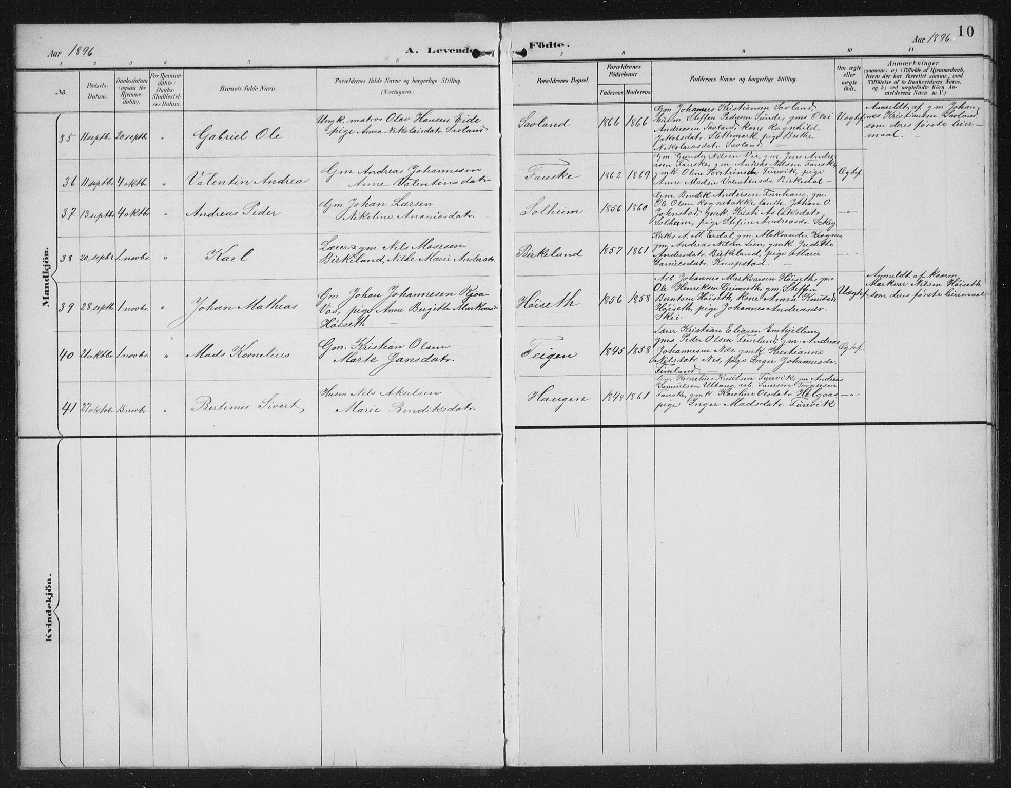 Førde sokneprestembete, AV/SAB-A-79901/H/Hab/Habd/L0004: Parish register (copy) no. D 4, 1896-1913, p. 10