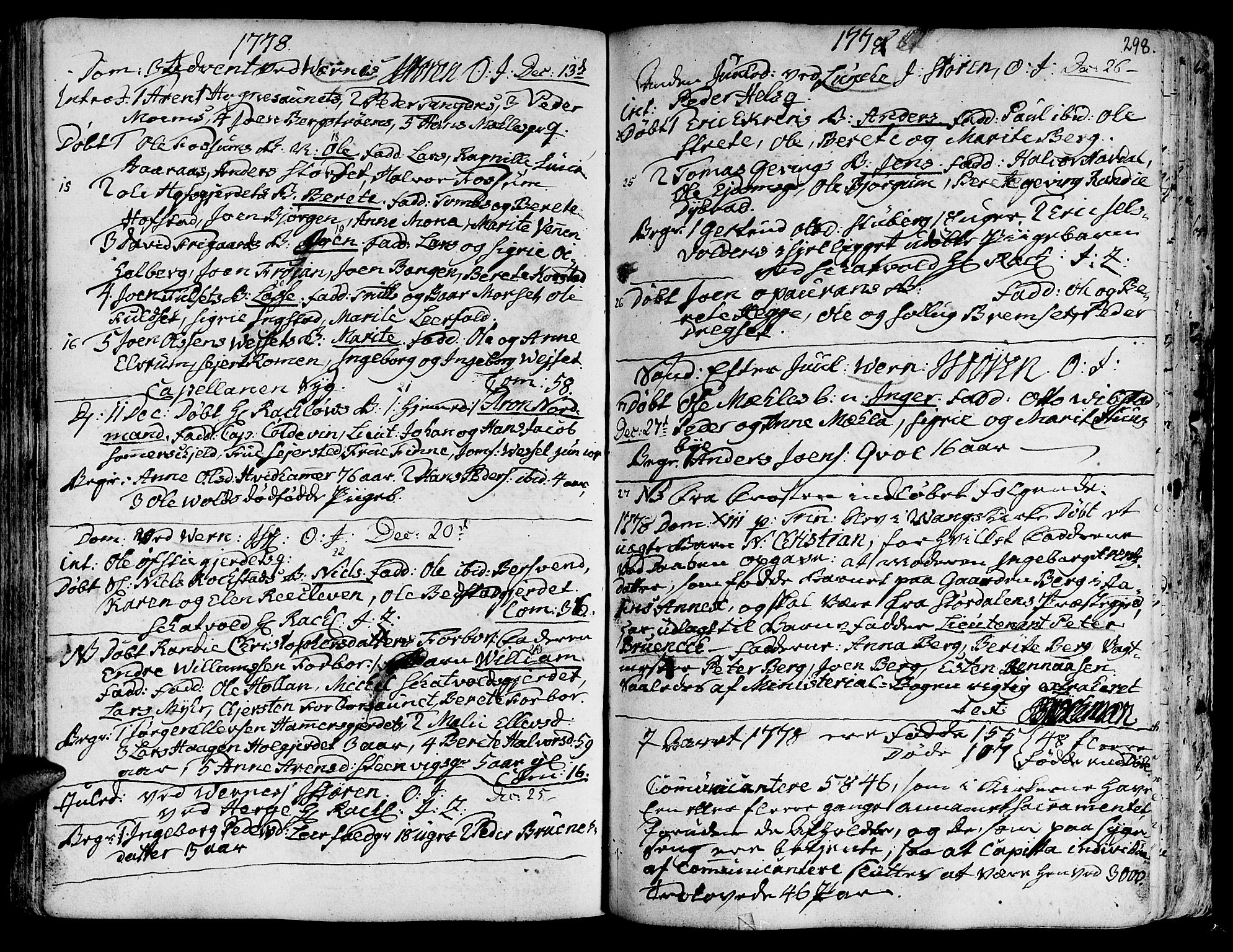 Ministerialprotokoller, klokkerbøker og fødselsregistre - Nord-Trøndelag, SAT/A-1458/709/L0057: Parish register (official) no. 709A05, 1755-1780, p. 298