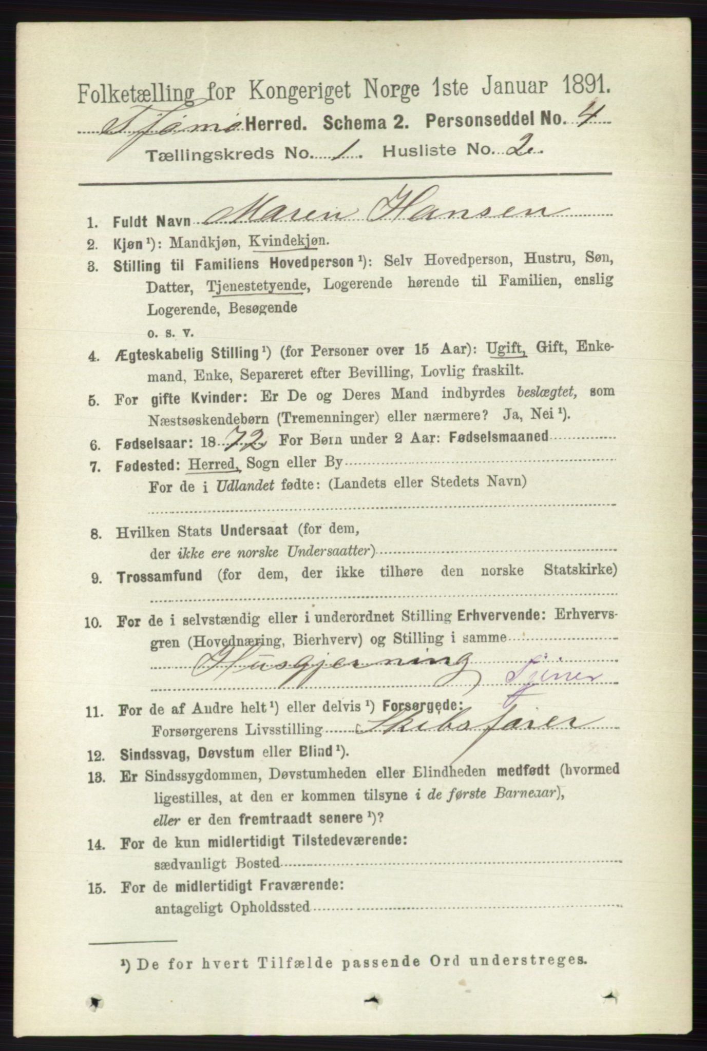 RA, 1891 census for 0723 Tjøme, 1891, p. 82