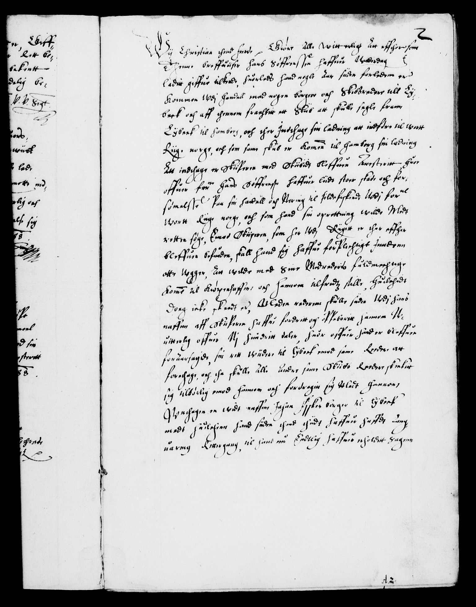 Danske Kanselli 1572-1799, RA/EA-3023/F/Fc/Fca/Fcab/L0002: Norske tegnelser (mikrofilm), 1588-1596, p. 2a