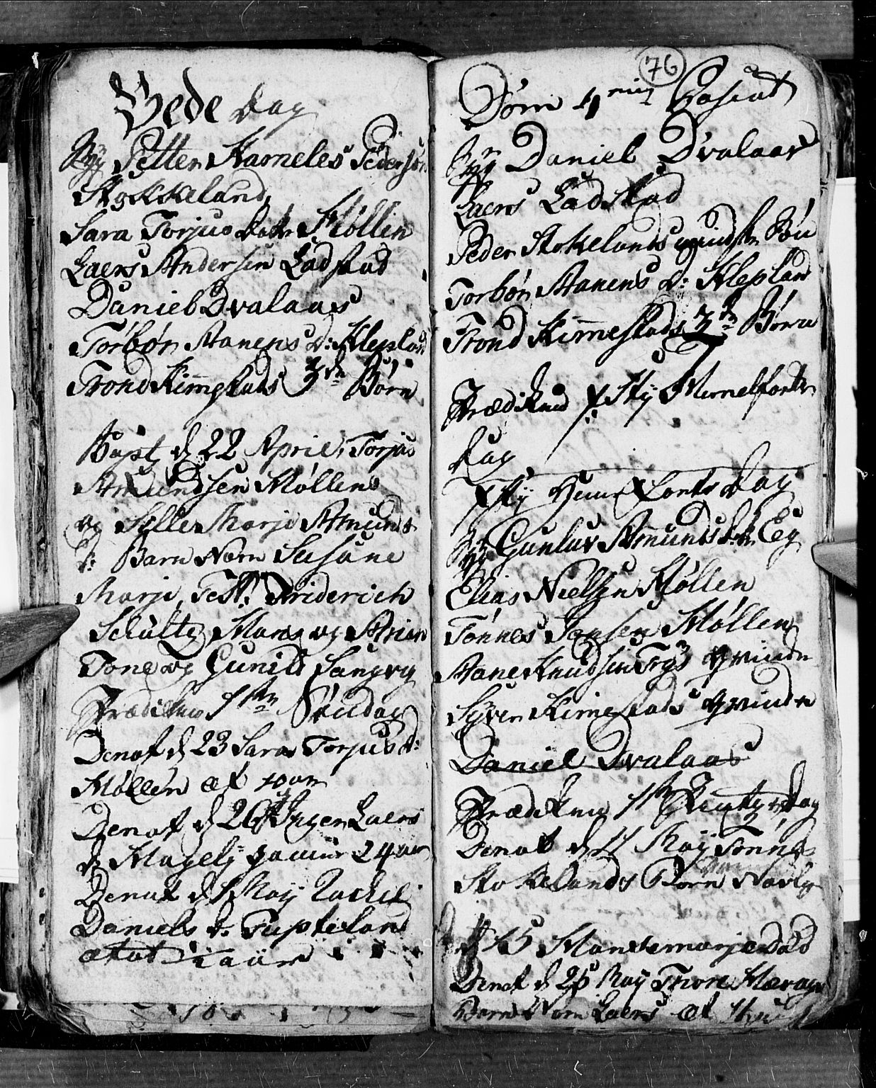 Søgne sokneprestkontor, AV/SAK-1111-0037/F/Fb/Fbb/L0001: Parish register (copy) no. B 1, 1779-1802, p. 76