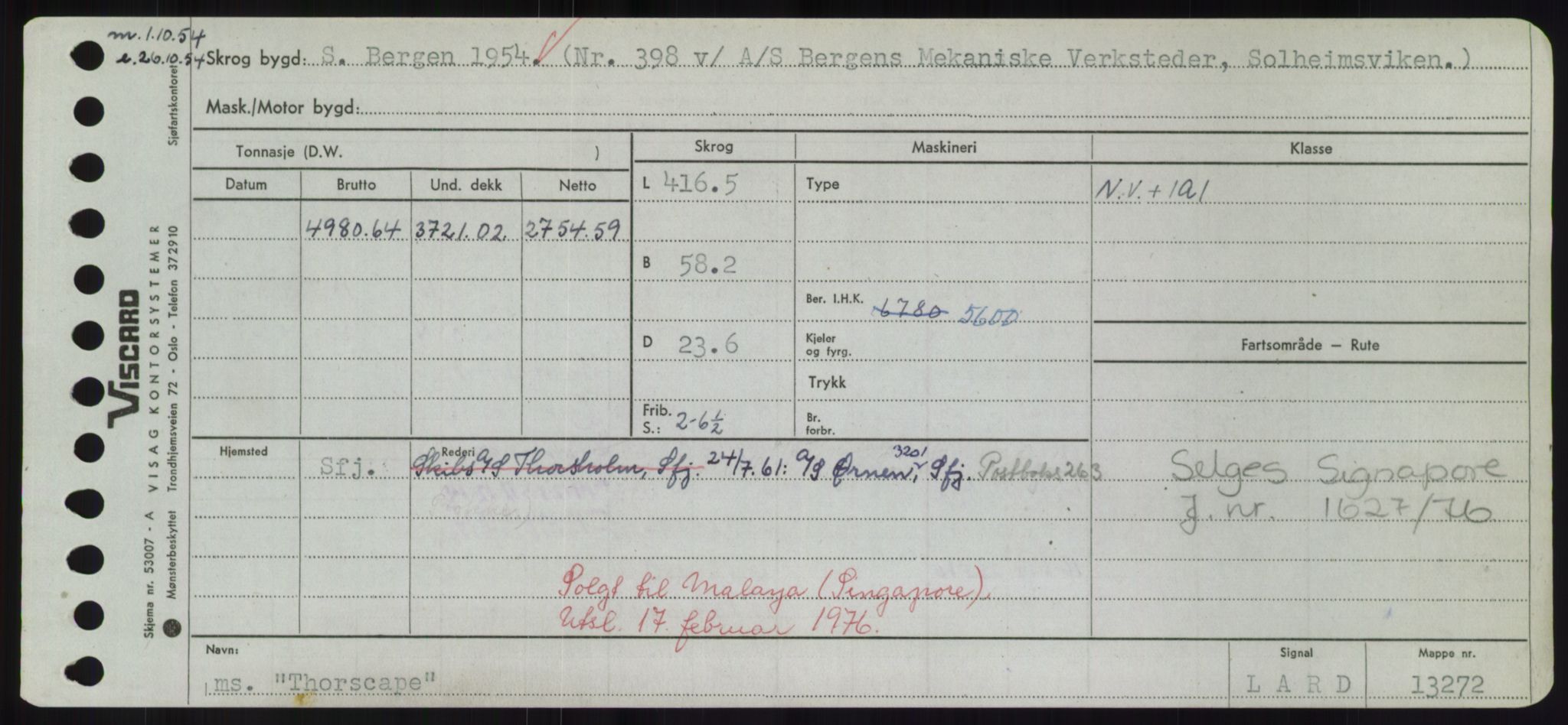 Sjøfartsdirektoratet med forløpere, Skipsmålingen, RA/S-1627/H/Hd/L0038: Fartøy, T-Th, p. 725