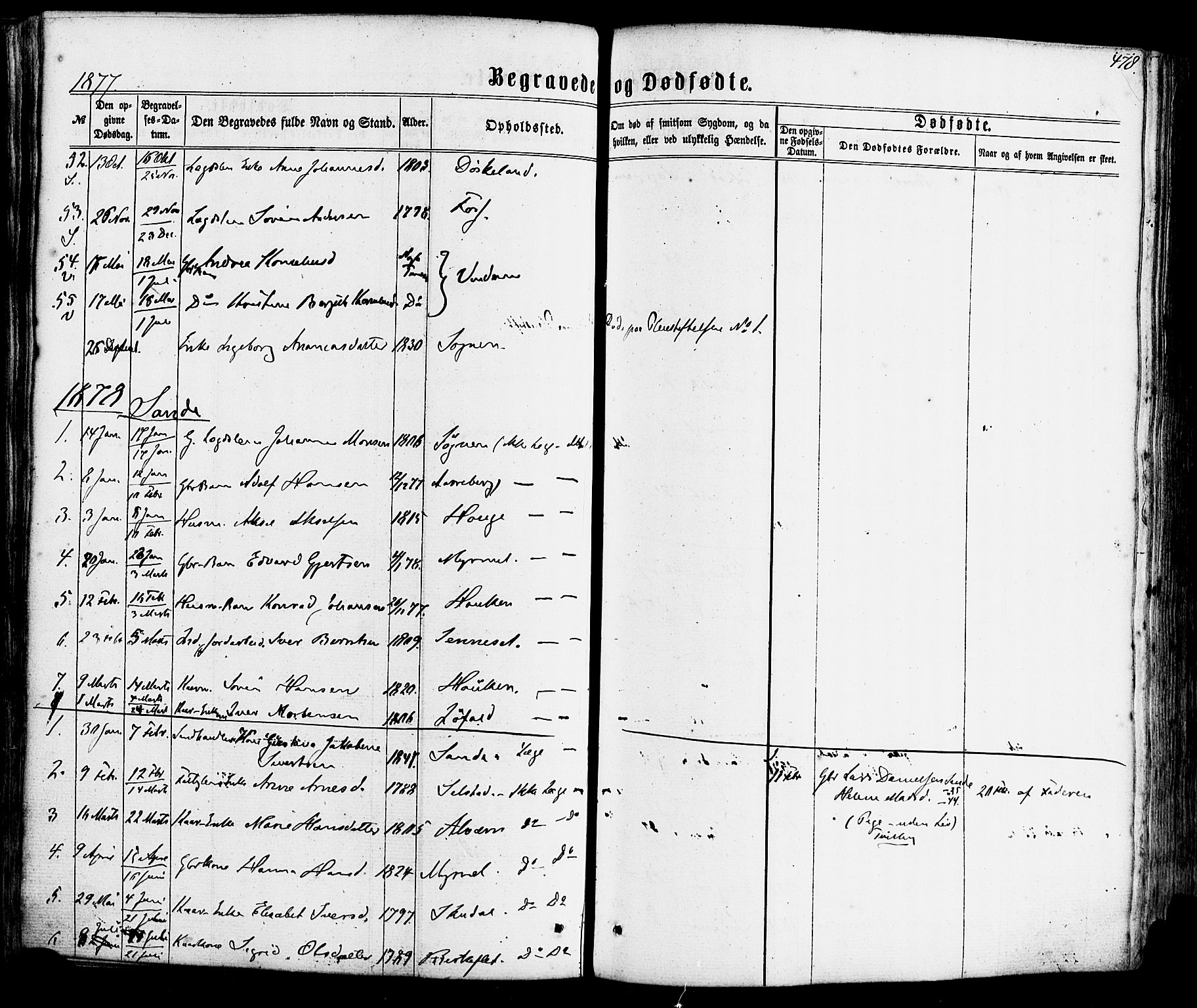Gaular sokneprestembete, SAB/A-80001/H/Haa: Parish register (official) no. A 5, 1860-1881, p. 478