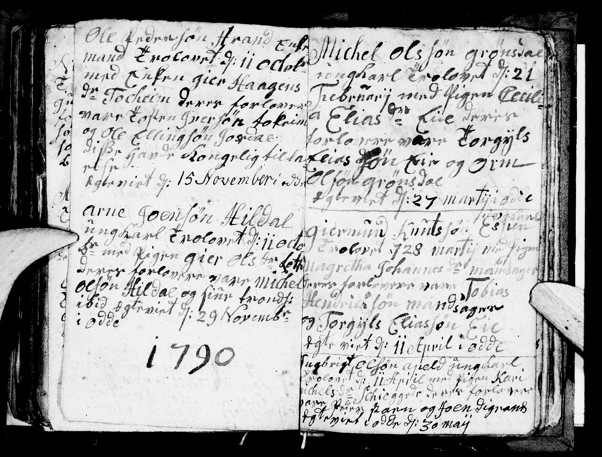 Odda Sokneprestembete, SAB/A-77201/H/Hab: Parish register (copy) no. A 2, 1788-1791, p. 86