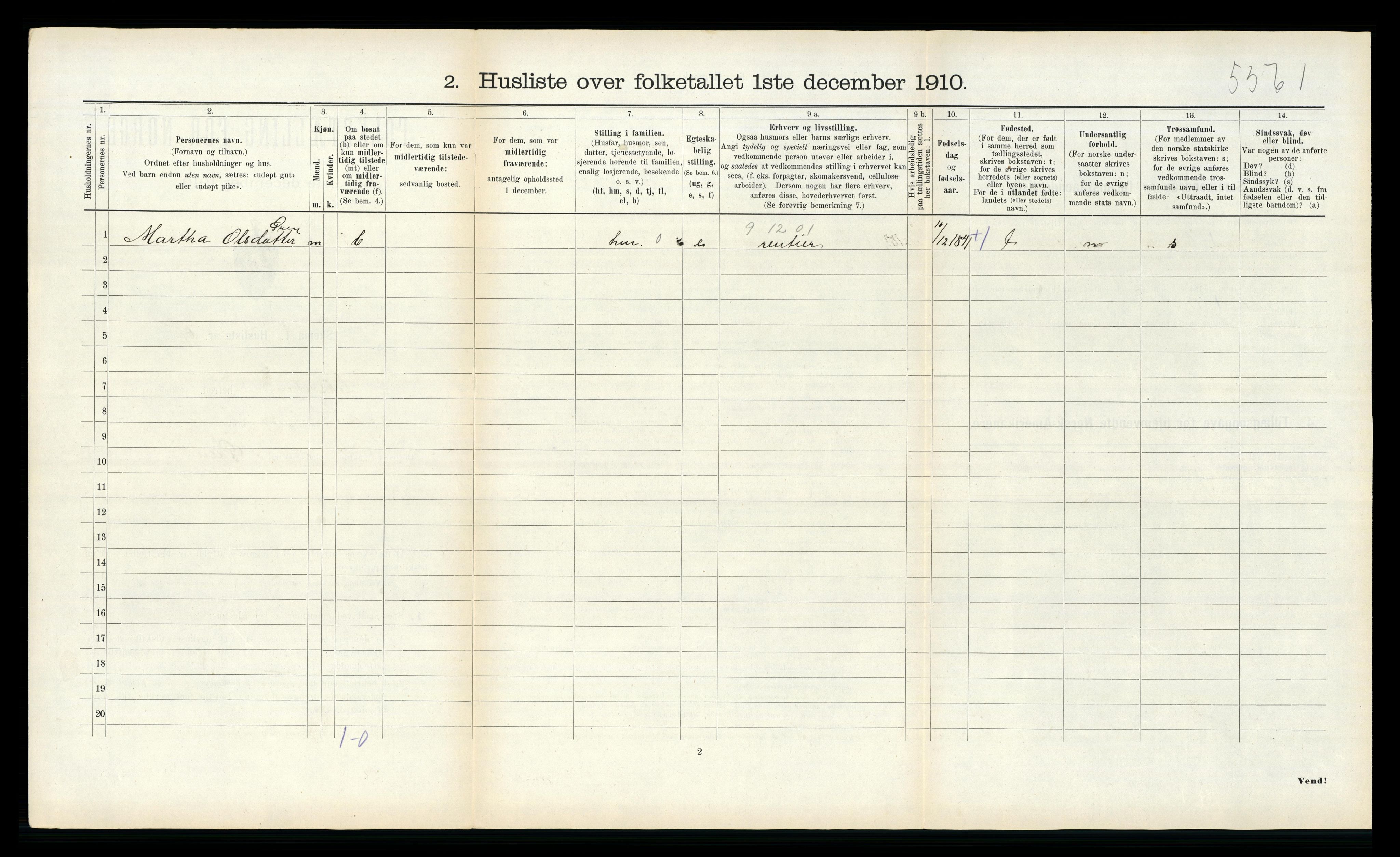 RA, 1910 census for Leksvik, 1910, p. 711