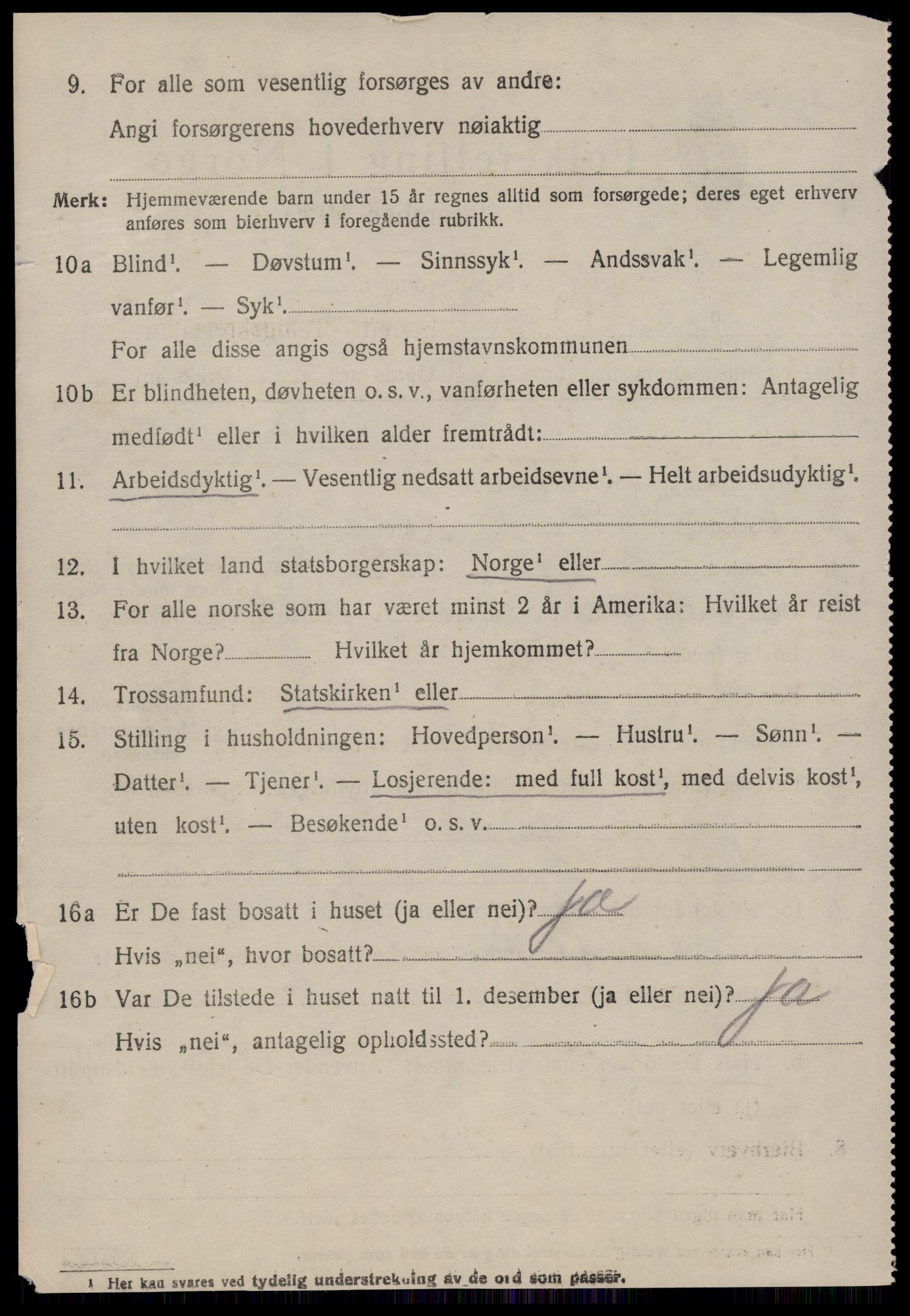 SAT, 1920 census for Grytten, 1920, p. 3913