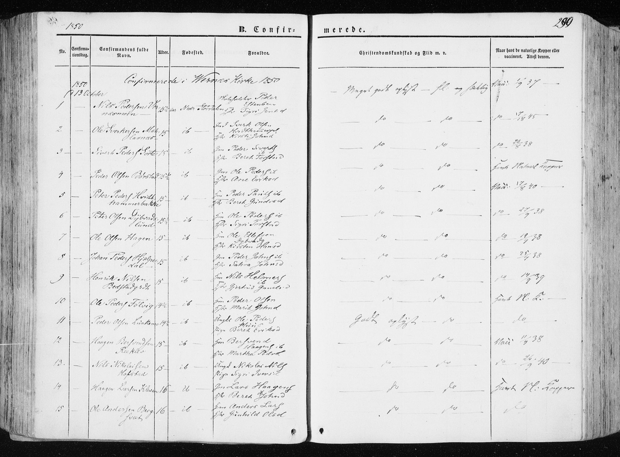 Ministerialprotokoller, klokkerbøker og fødselsregistre - Nord-Trøndelag, SAT/A-1458/709/L0074: Parish register (official) no. 709A14, 1845-1858, p. 290