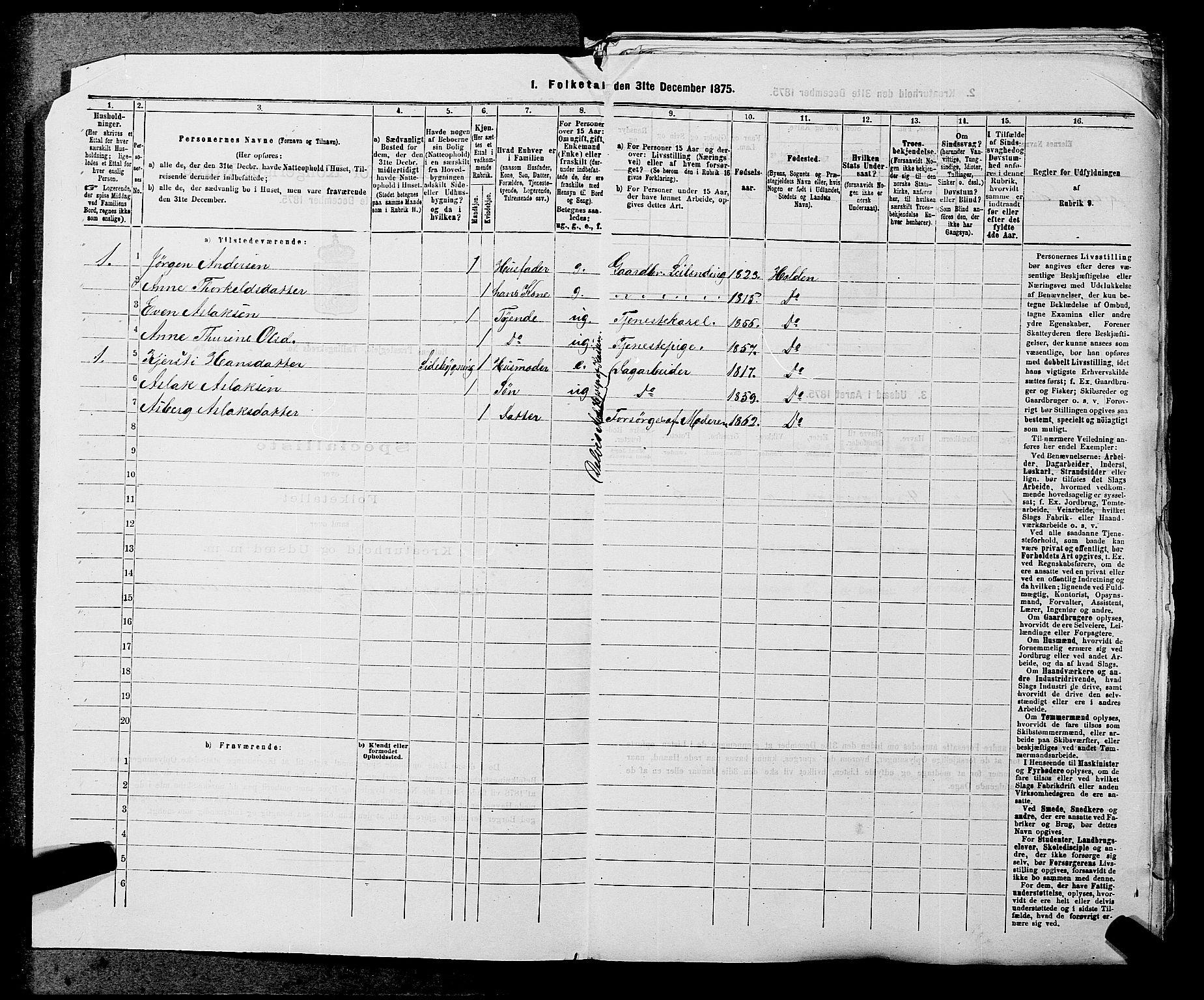 SAKO, 1875 census for 0819P Holla, 1875, p. 51