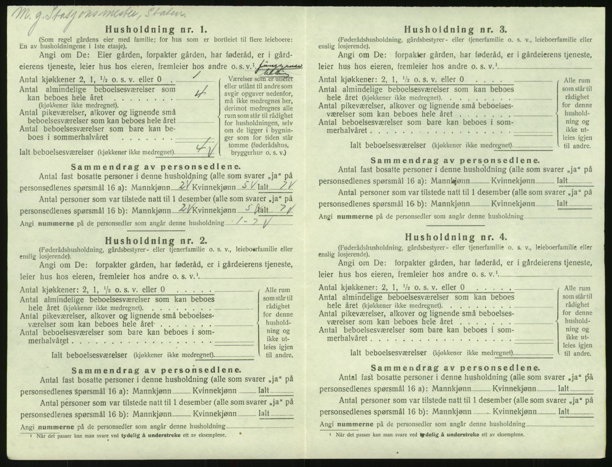 SAK, 1920 census for Evje, 1920, p. 343