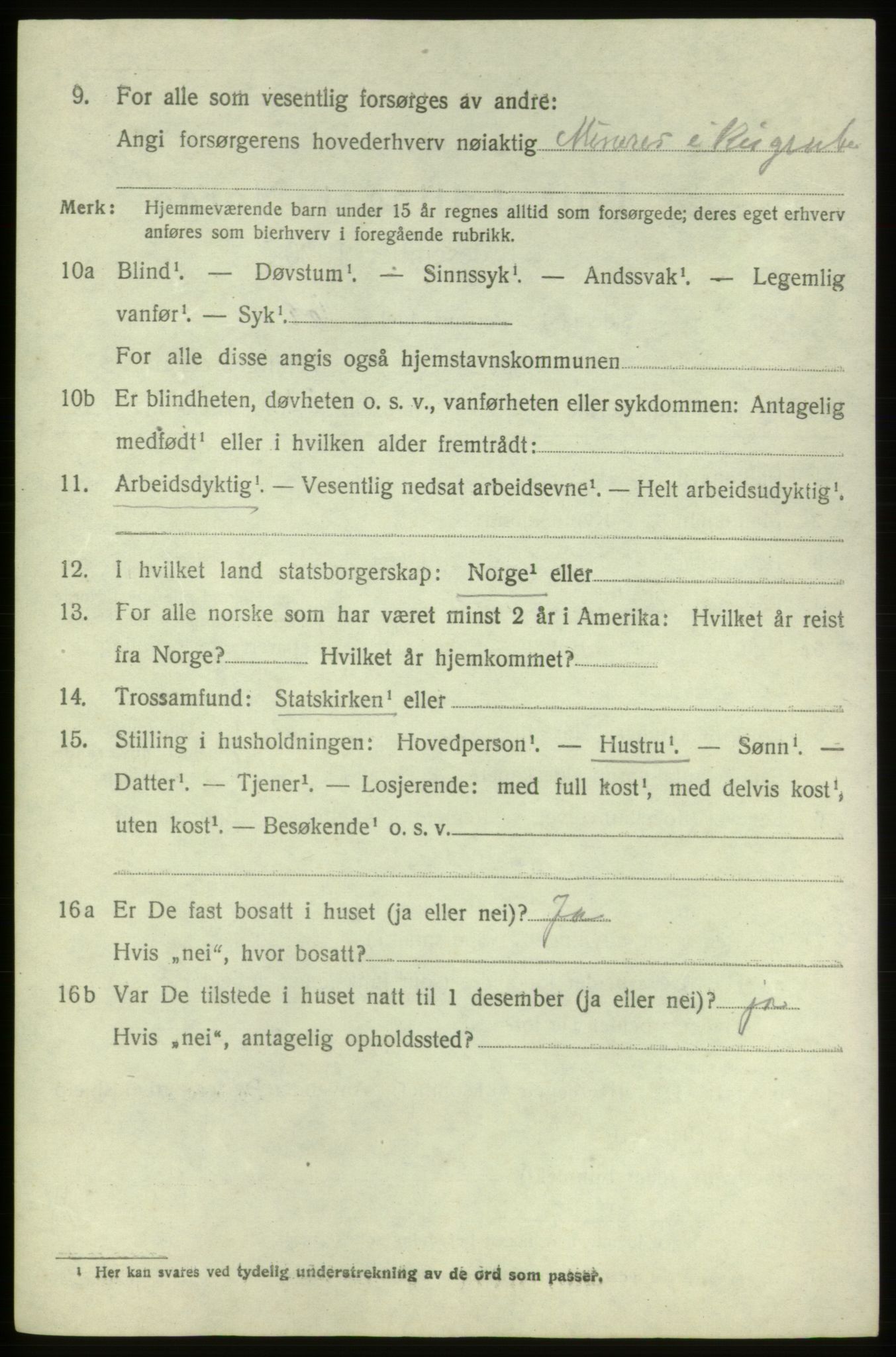 SAB, 1920 census for Stord, 1920, p. 4830