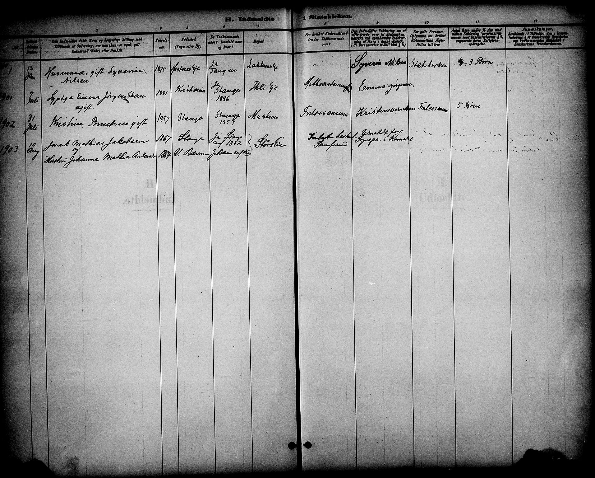Stange prestekontor, SAH/PREST-002/K/L0020: Parish register (official) no. 20, 1894-1905, p. 303