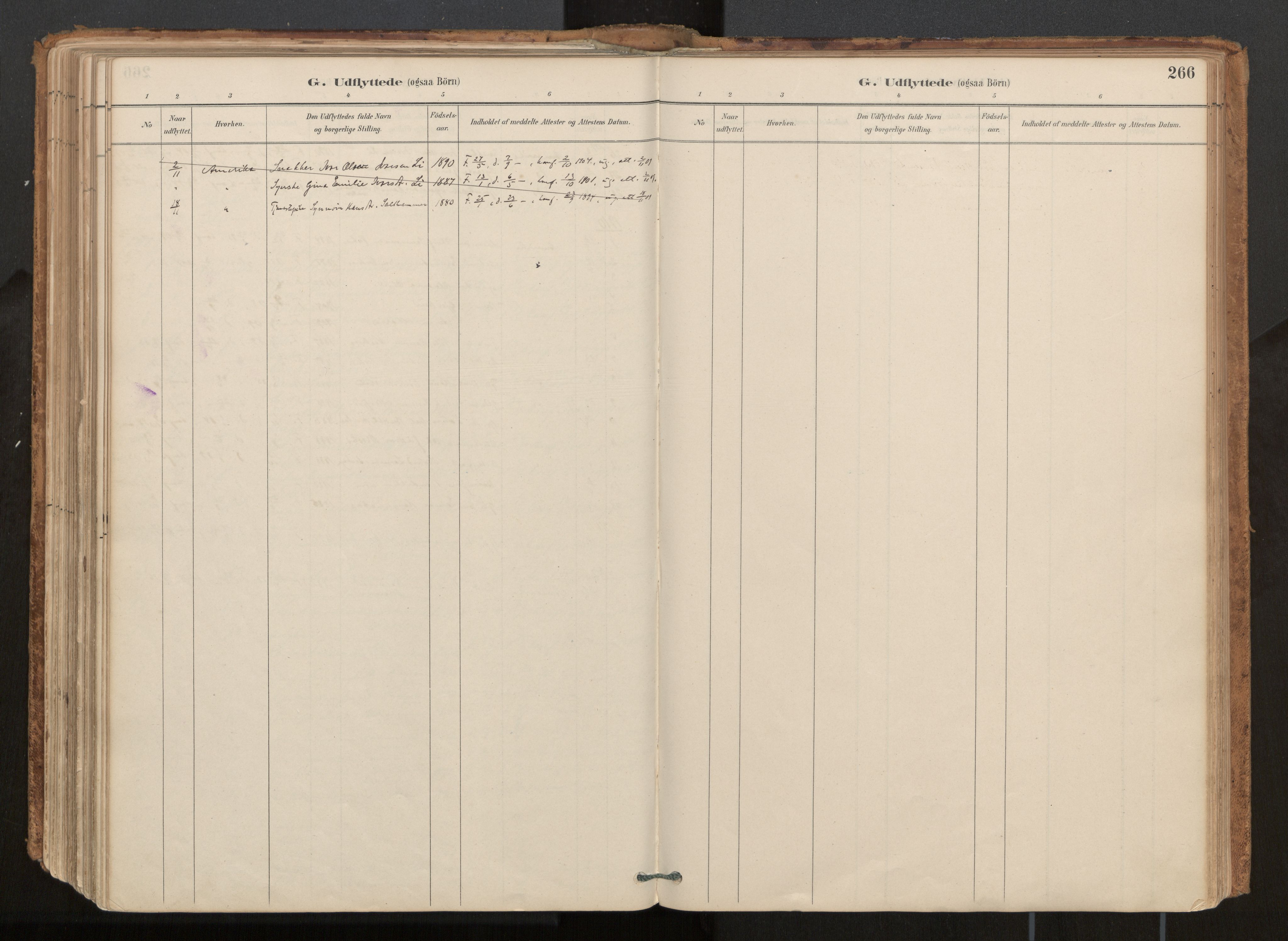 Ministerialprotokoller, klokkerbøker og fødselsregistre - Møre og Romsdal, AV/SAT-A-1454/539/L0531: Parish register (official) no. 539A04, 1887-1913, p. 266