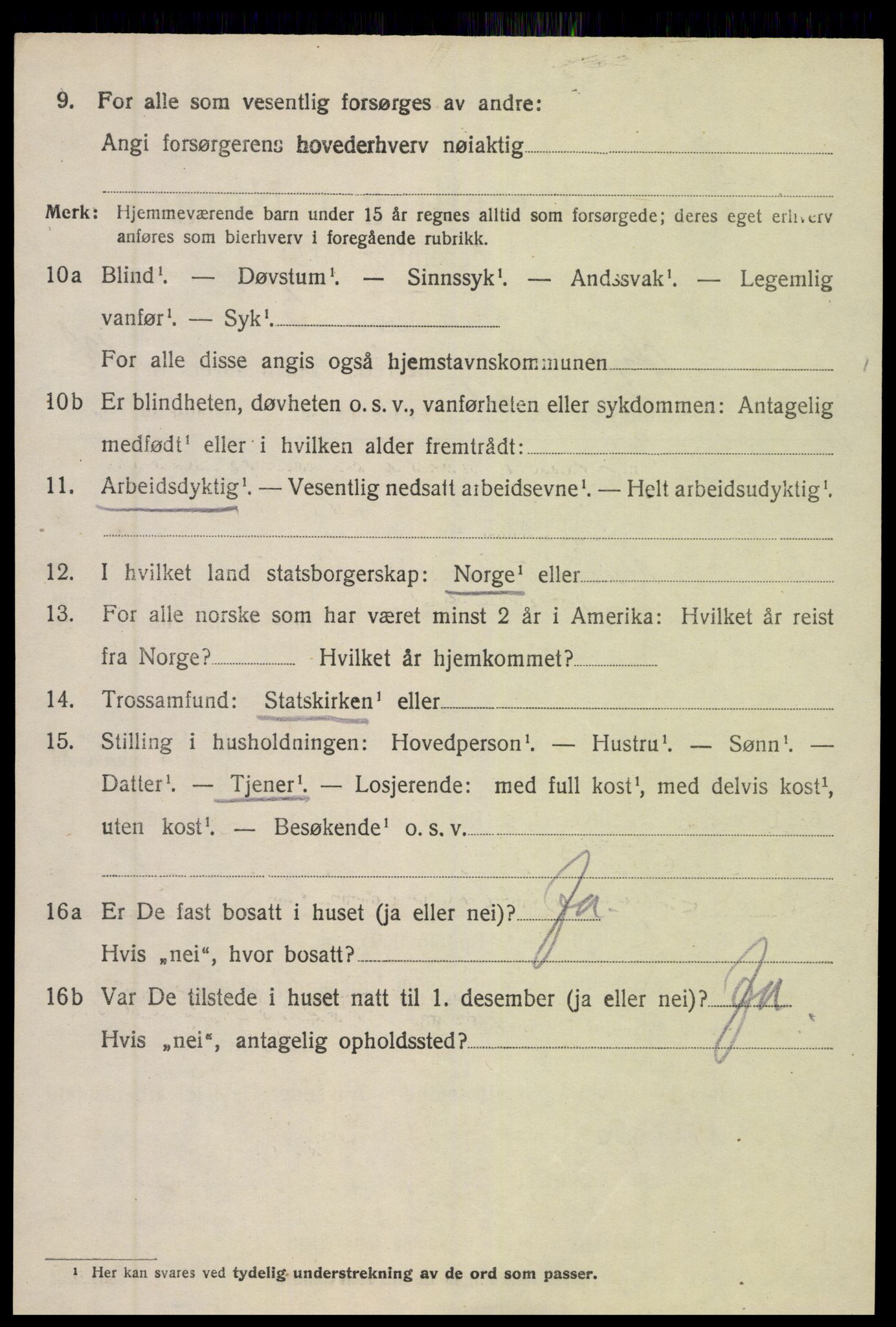 SAK, 1920 census for Øyestad, 1920, p. 8105