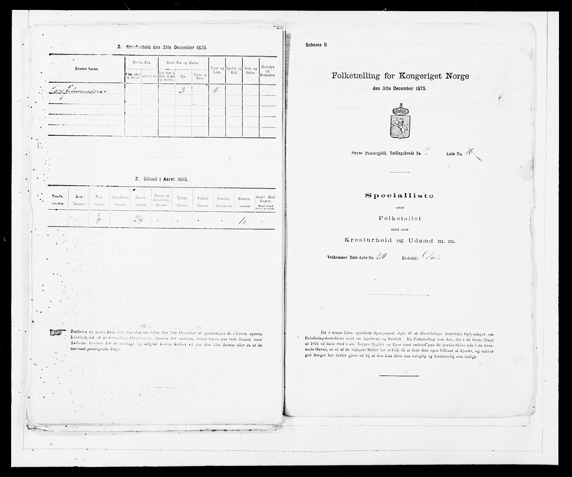 SAB, 1875 Census for 1448P Stryn, 1875, p. 109