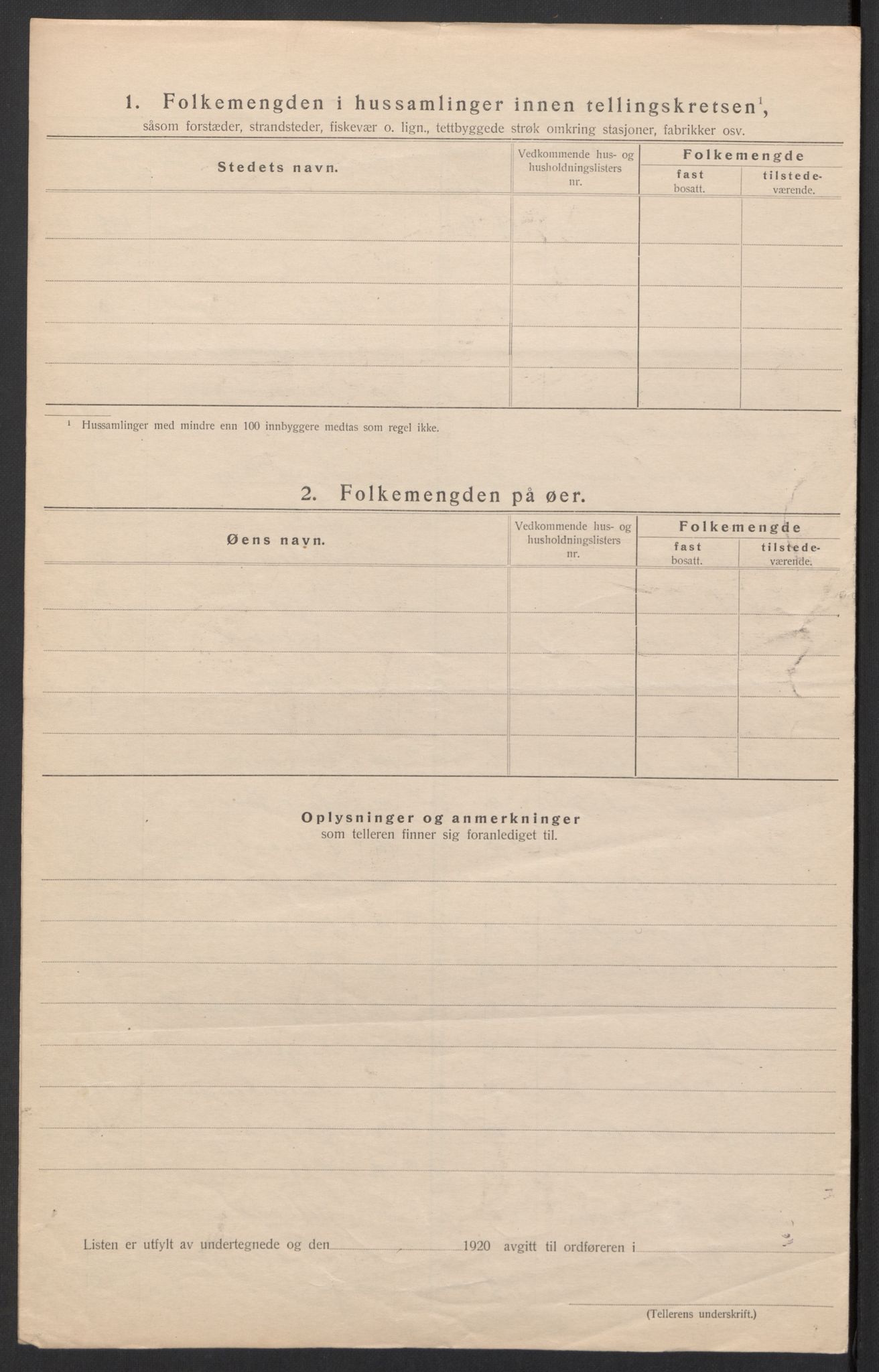 SAH, 1920 census for Jevnaker, 1920, p. 21