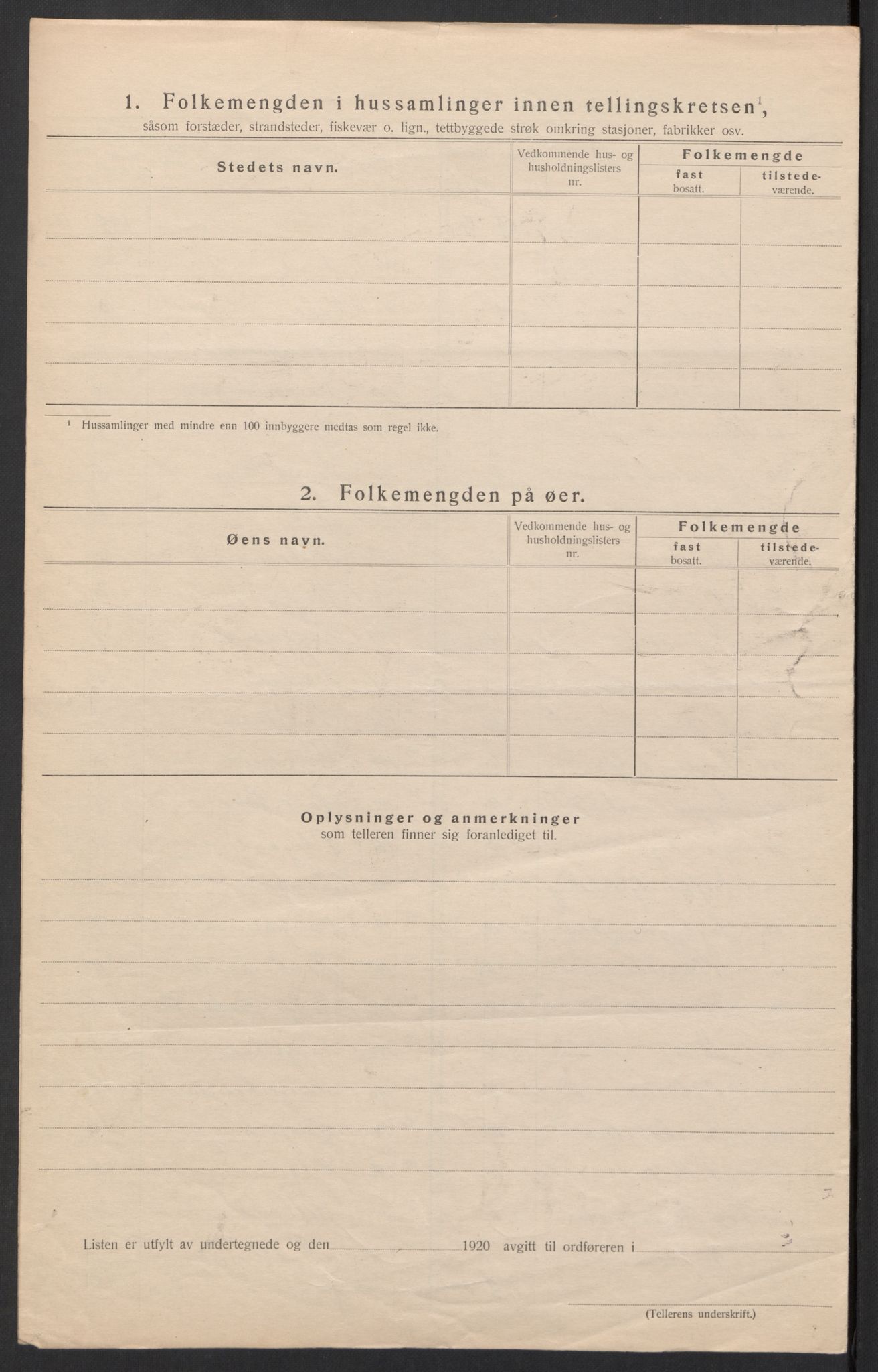 SAH, 1920 census for Jevnaker, 1920, p. 21