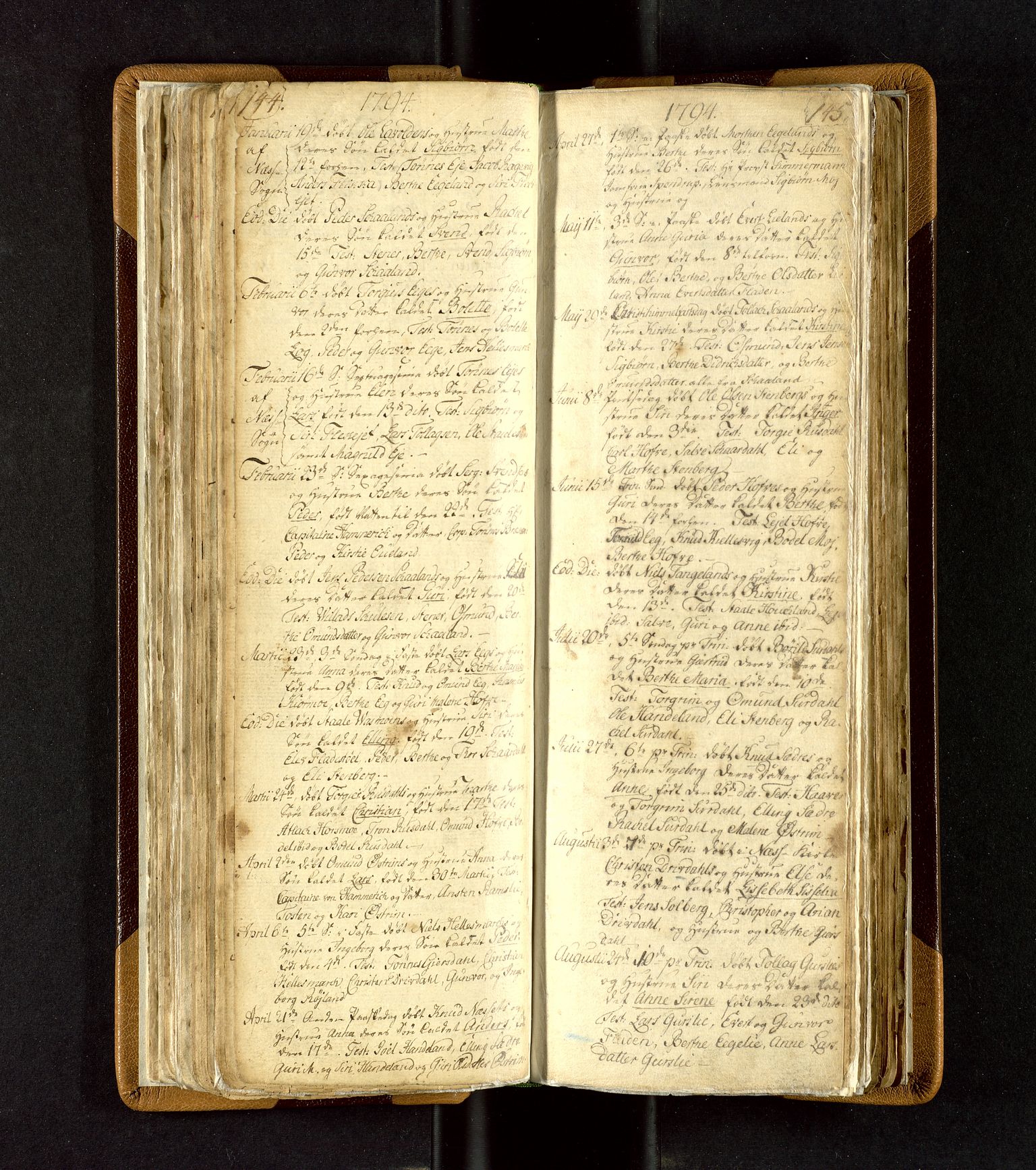 Lund sokneprestkontor, SAST/A-101809/S06/L0003: Parish register (official) no. A 3, 1761-1801, p. 144-145