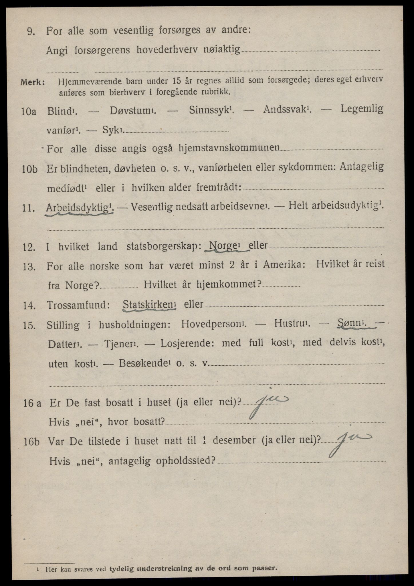 SAT, 1920 census for Ørsta, 1920, p. 3959