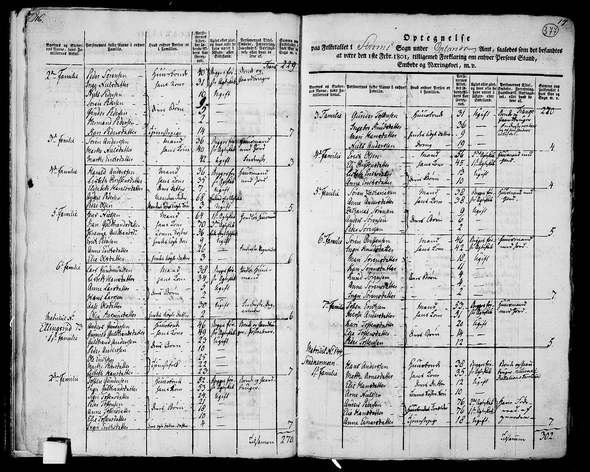 RA, 1801 census for 0419P Strøm, 1801, p. 376b-377a