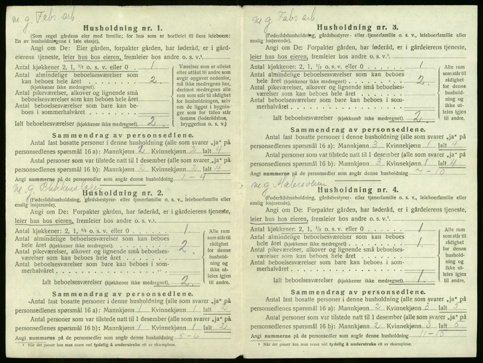 SAKO, 1920 census for Lier, 1920, p. 344