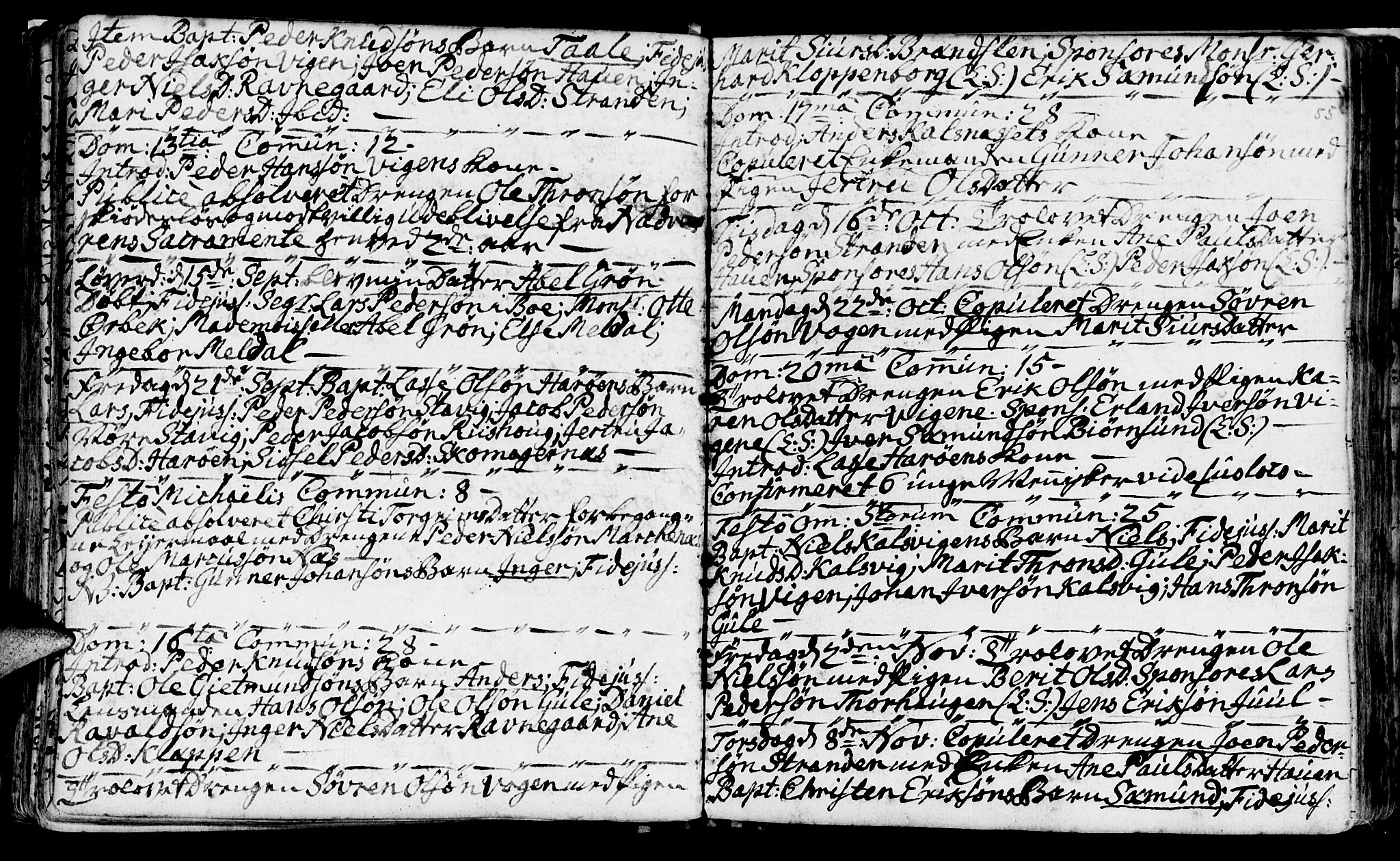 Ministerialprotokoller, klokkerbøker og fødselsregistre - Møre og Romsdal, AV/SAT-A-1454/566/L0760: Parish register (official) no. 566A01, 1739-1766, p. 55