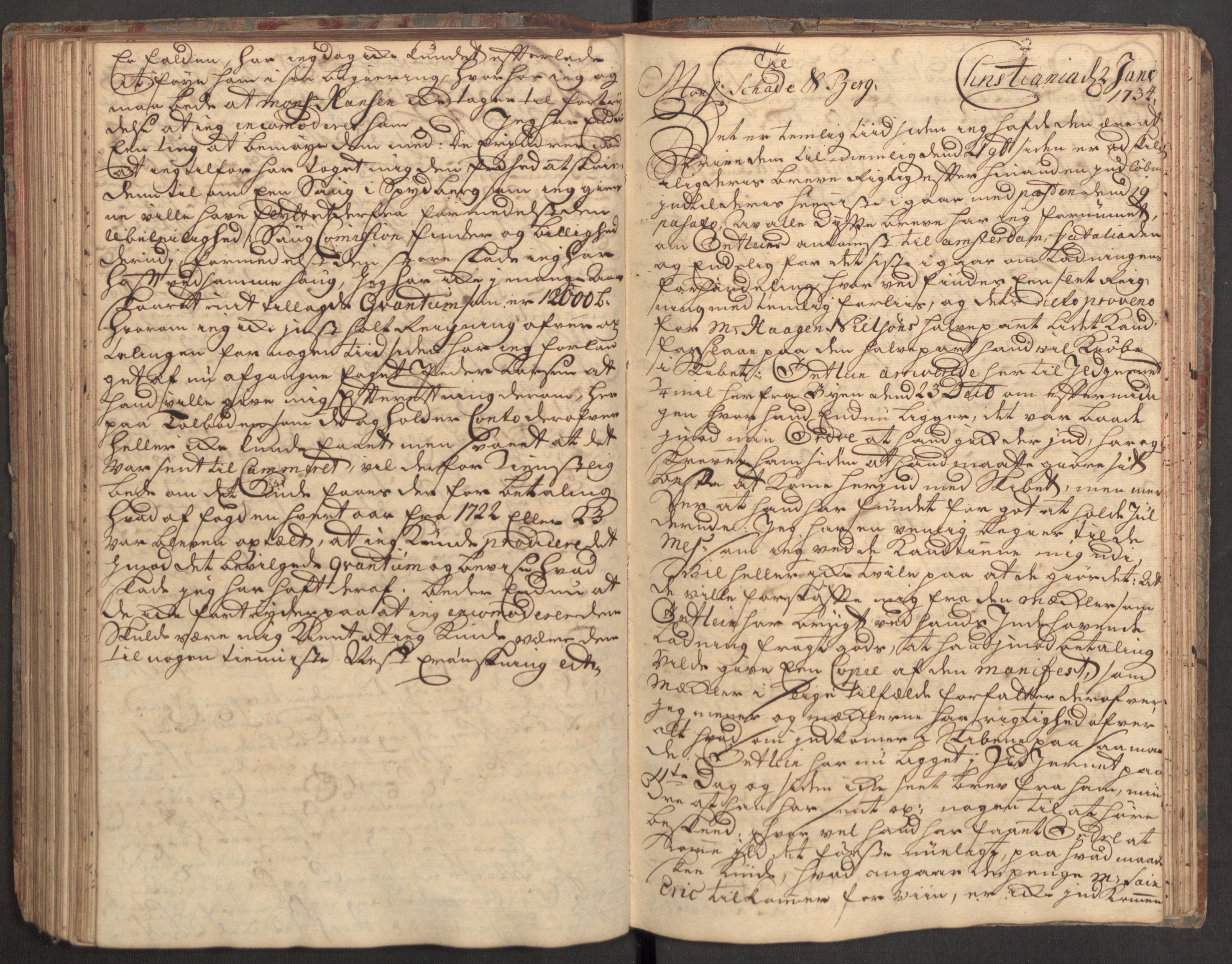 Rentekammeret inntil 1814, Realistisk ordnet avdeling, RA/EA-4070/Kh/L0004: [R2]: Kjøpmann Johan Pohlmands kopibok, 1730-1734, p. 136