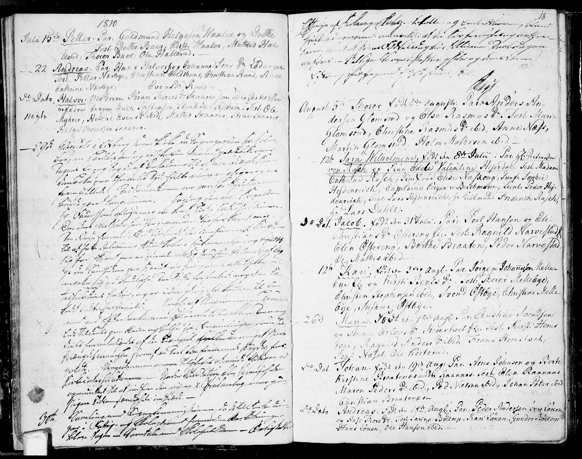 Eidsberg prestekontor Kirkebøker, AV/SAO-A-10905/F/Fa/L0006: Parish register (official) no. I 6, 1807-1814, p. 18