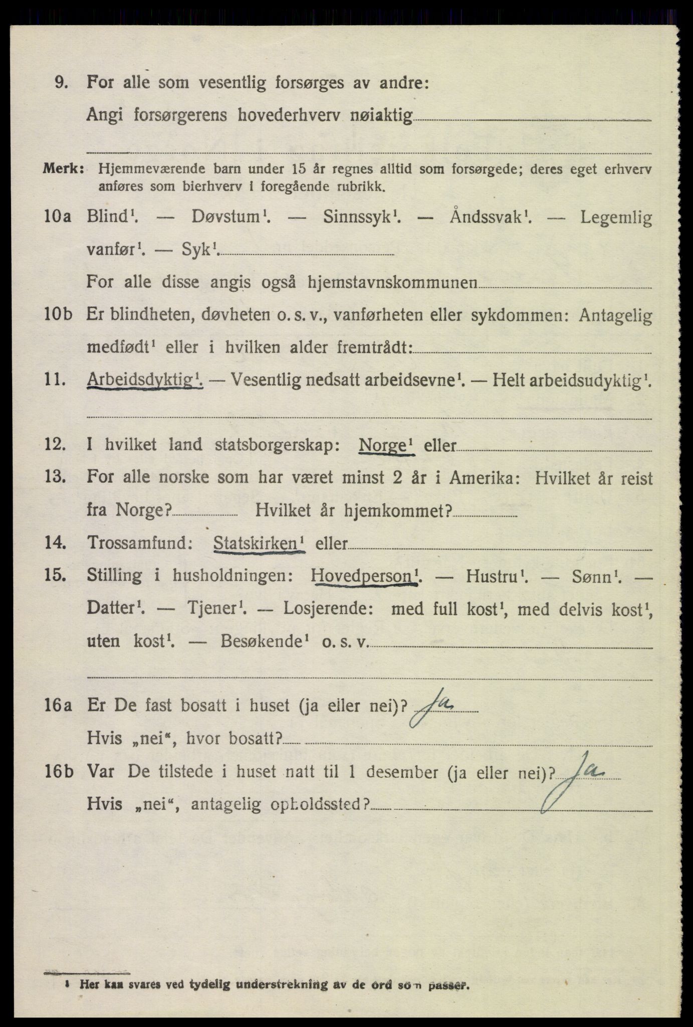 SAH, 1920 census for Sollia, 1920, p. 204