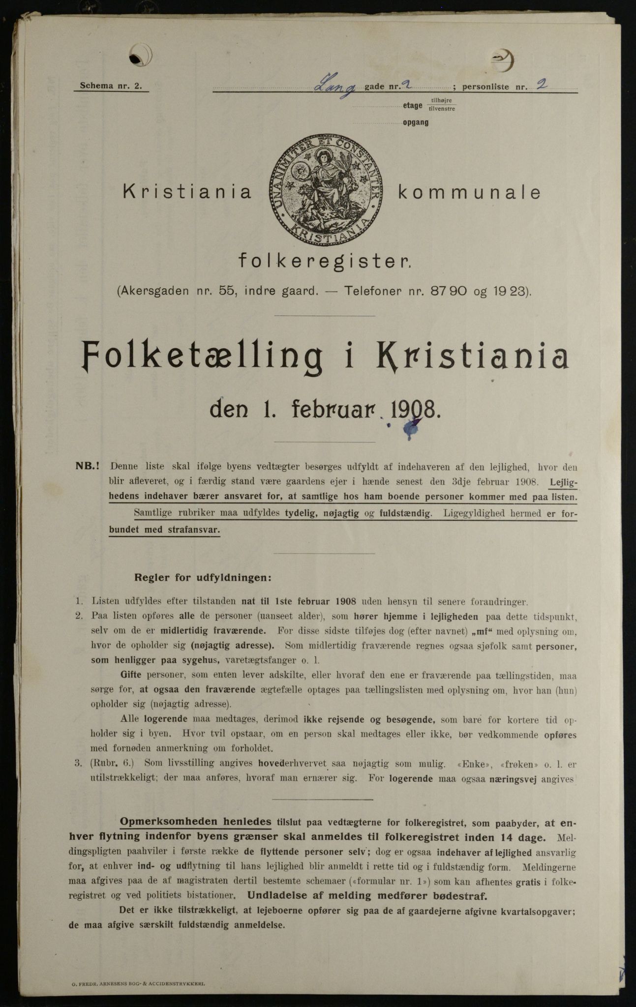 OBA, Municipal Census 1908 for Kristiania, 1908, p. 50639