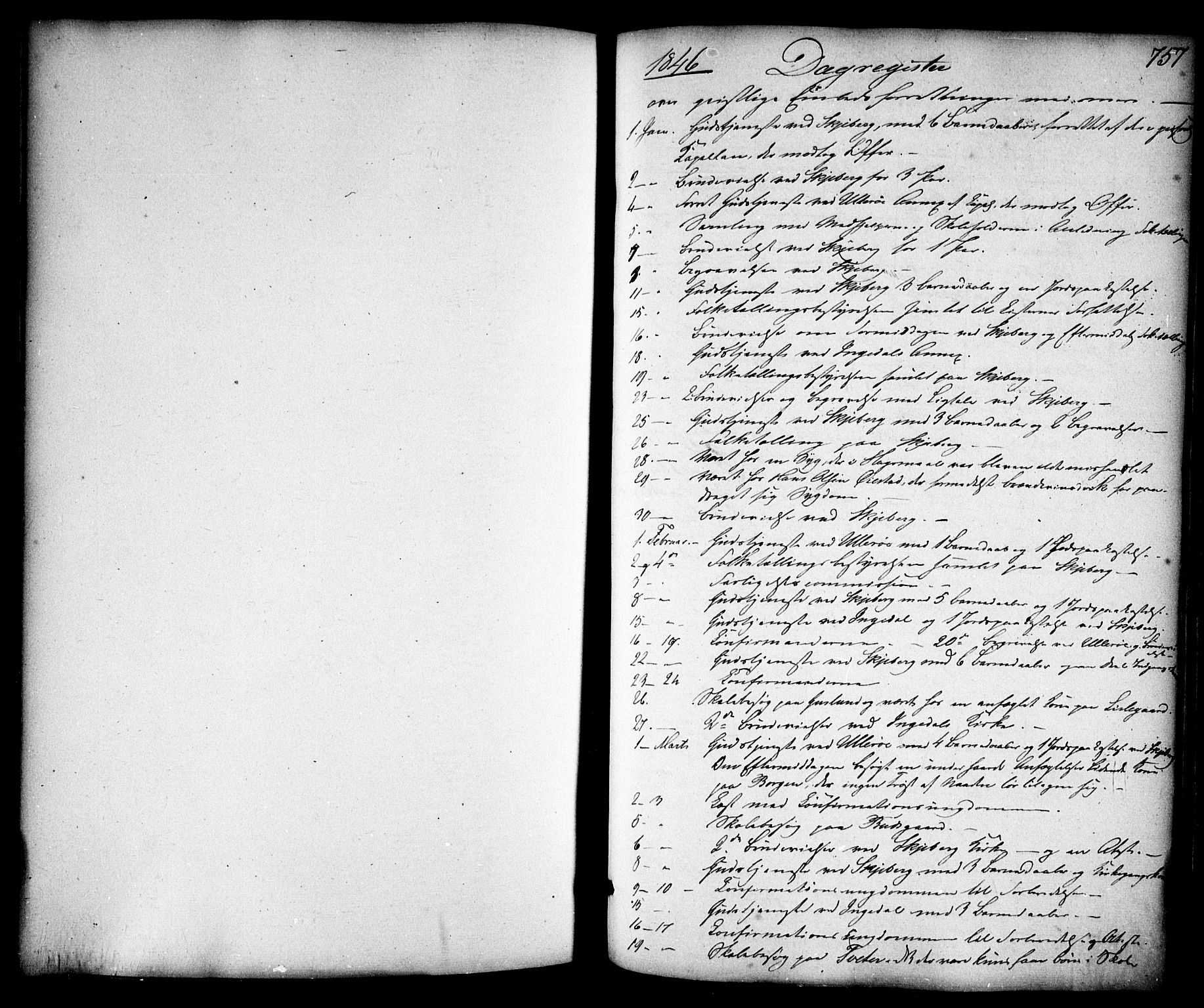 Skjeberg prestekontor Kirkebøker, SAO/A-10923/F/Fa/L0006: Parish register (official) no. I 6, 1846-1858, p. 757