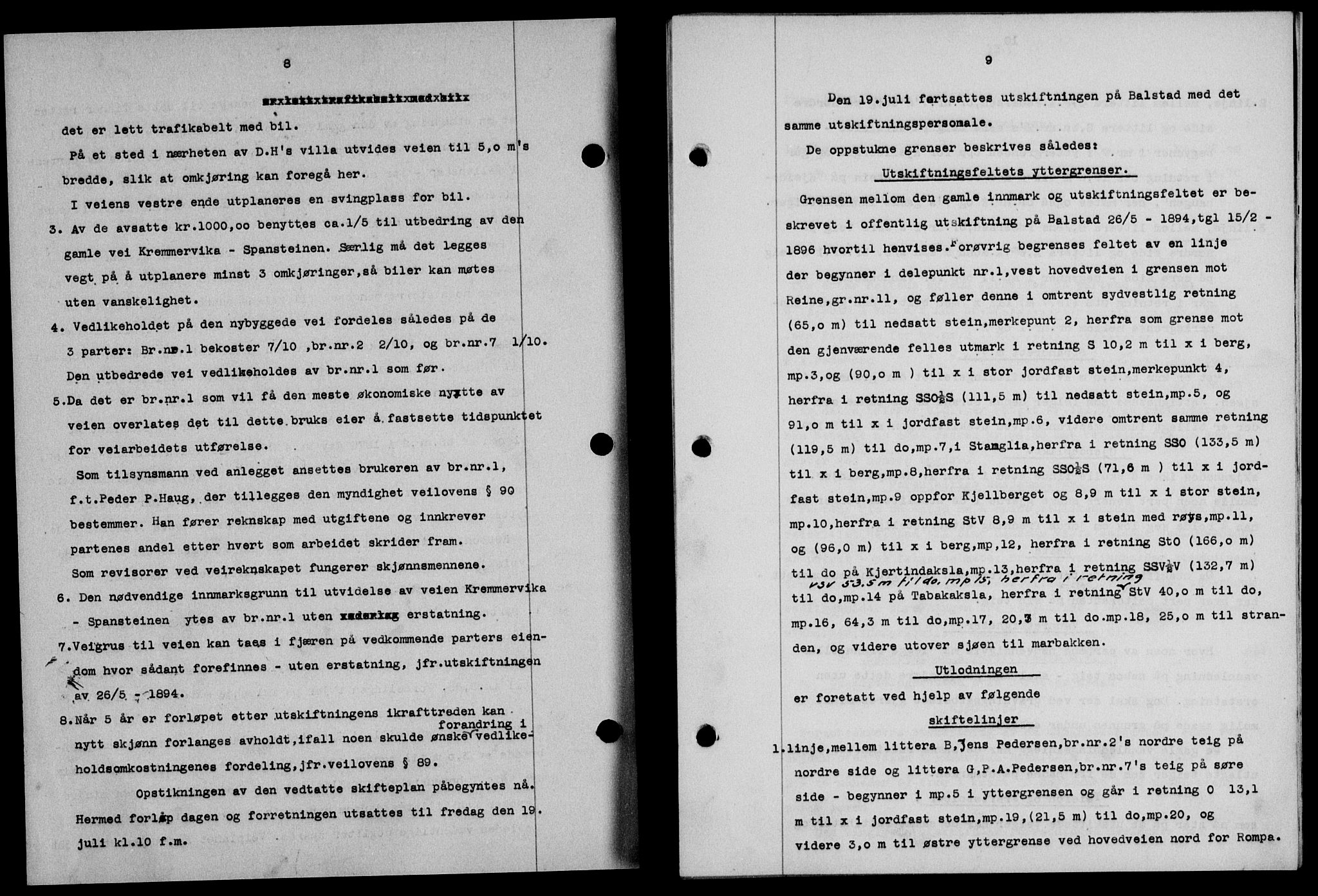 Lofoten sorenskriveri, SAT/A-0017/1/2/2C/L0007a: Mortgage book no. 7a, 1939-1940, Diary no: : 711/1940
