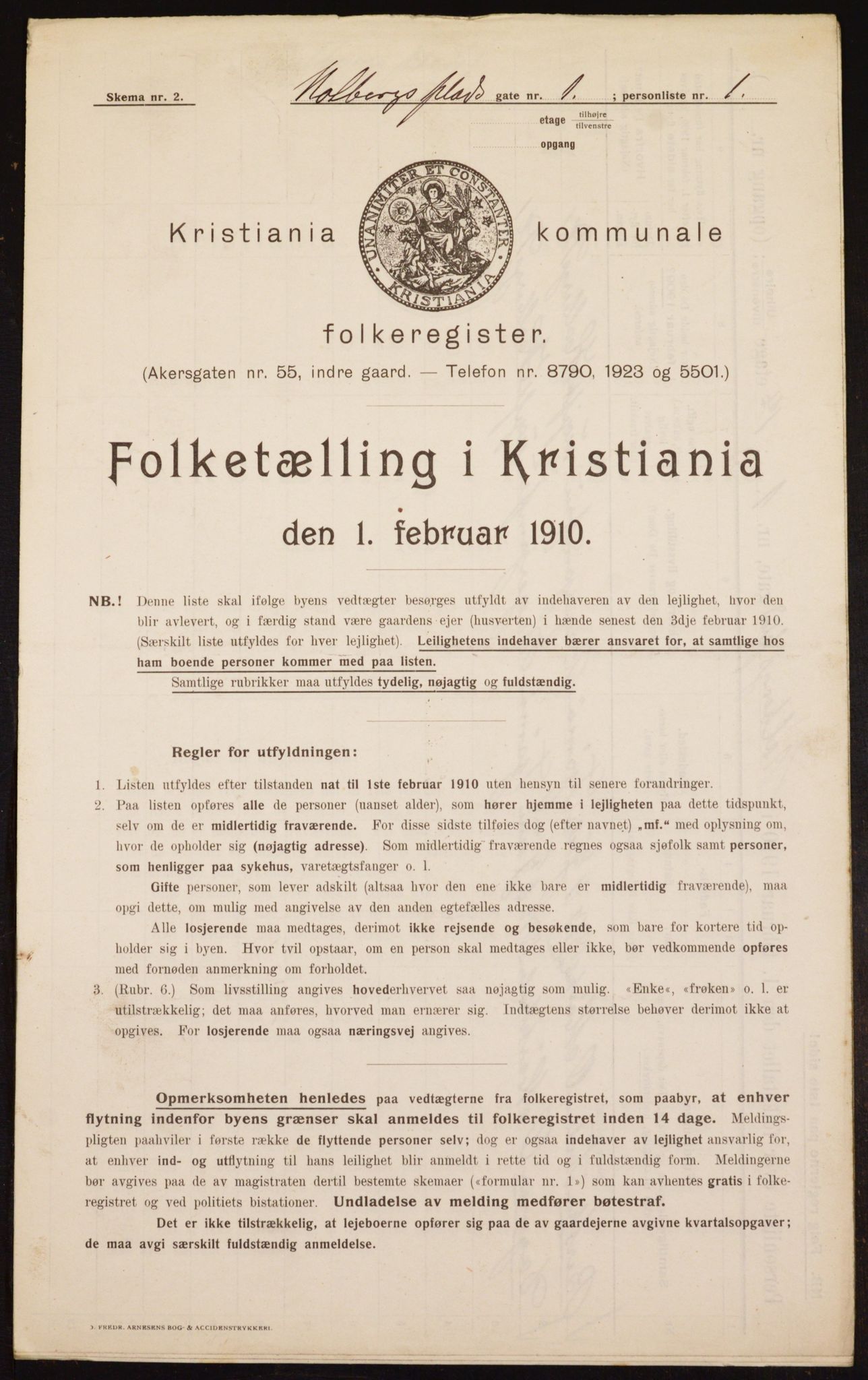 OBA, Municipal Census 1910 for Kristiania, 1910, p. 39765