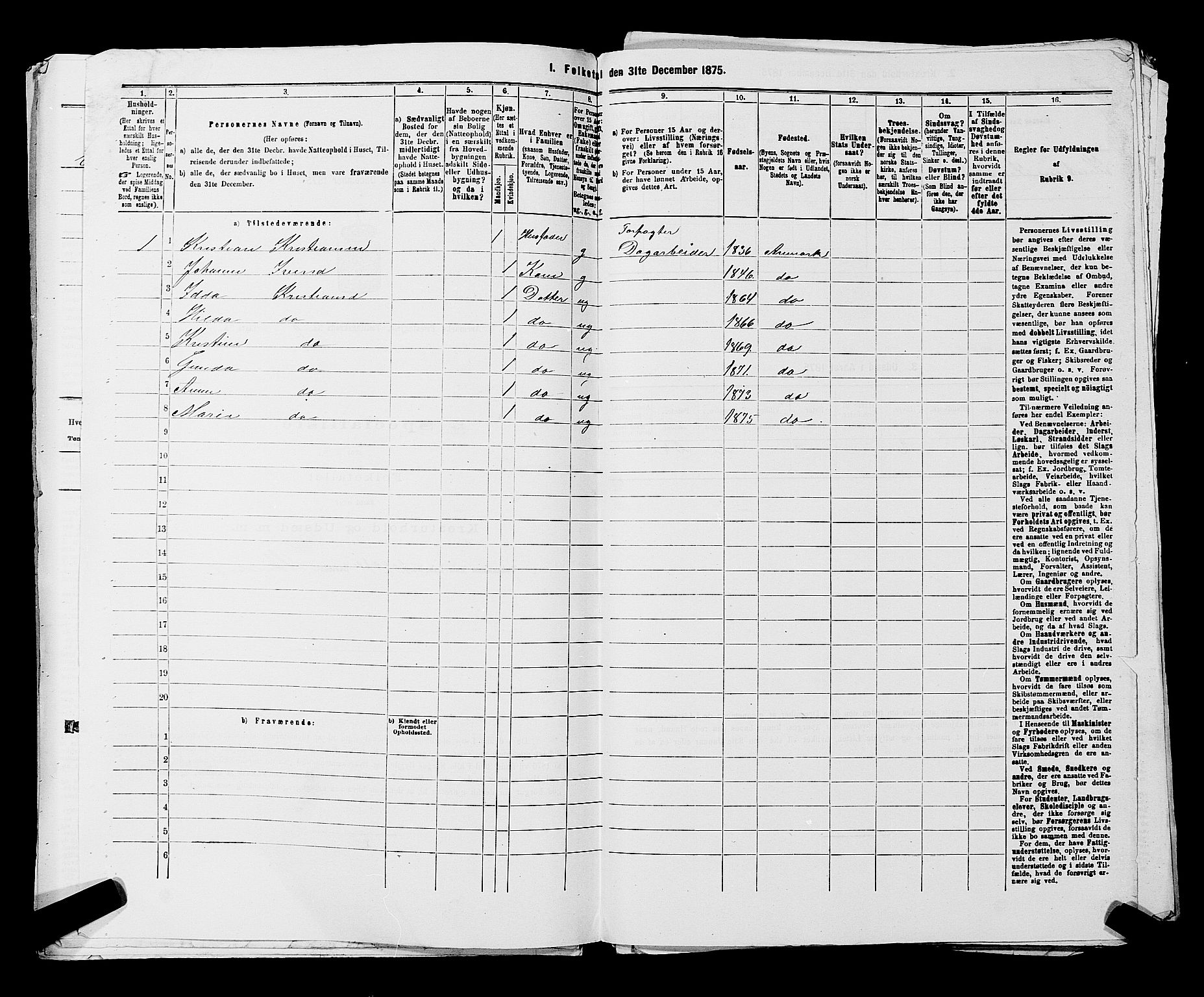RA, 1875 census for 0118P Aremark, 1875, p. 1491