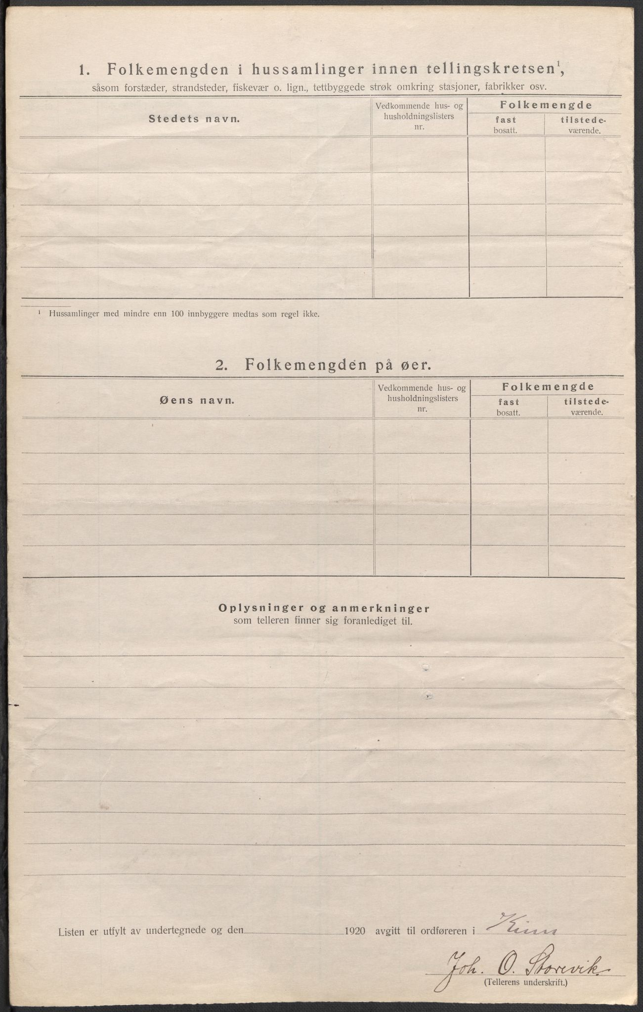 SAB, 1920 census for Kinn, 1920, p. 76