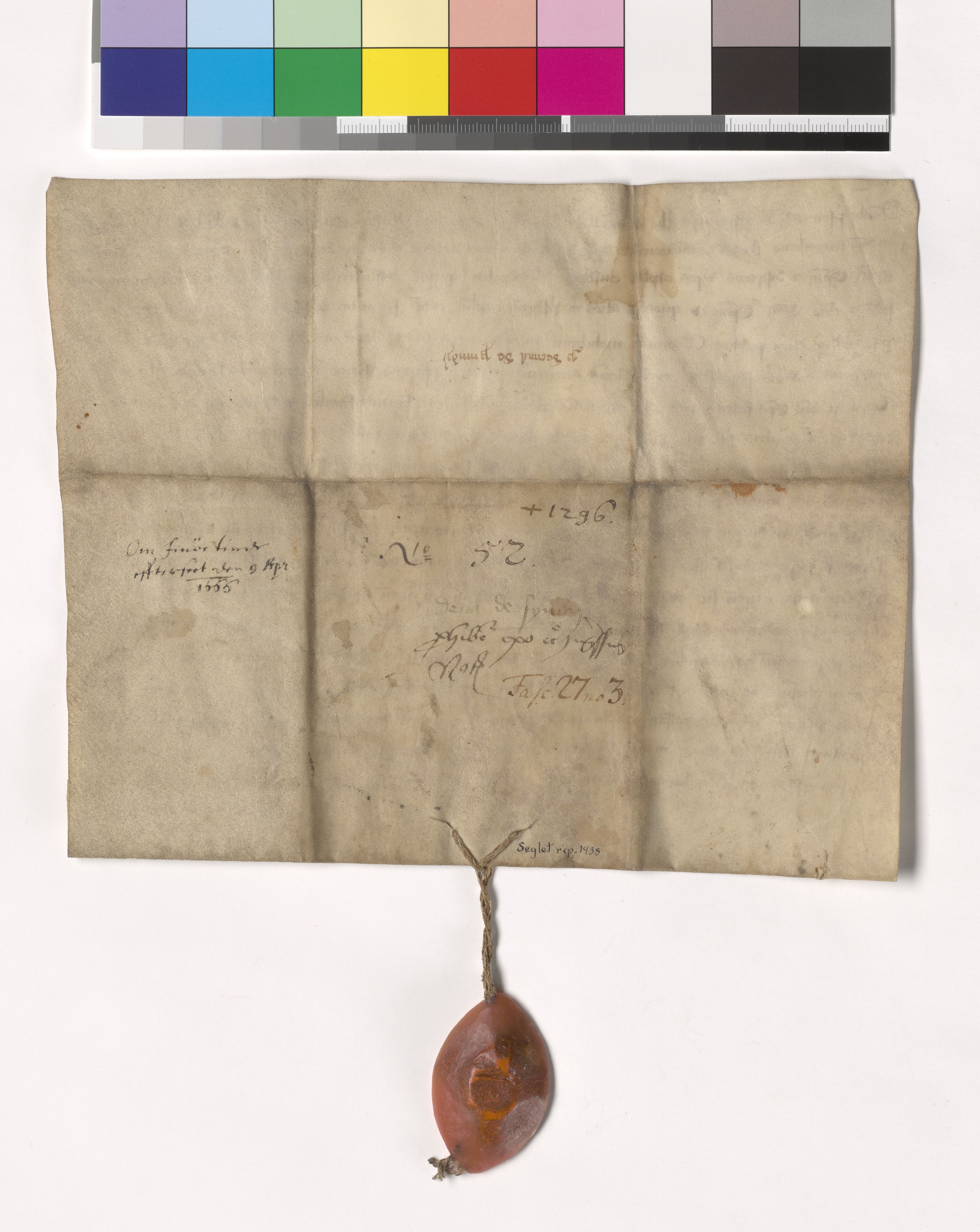 Riksarkivets diplomsamling, AV/RA-EA-5965/F05/L0078: NRA AM fasc. 27 nr. 1a-7, 1292-1299, p. 14