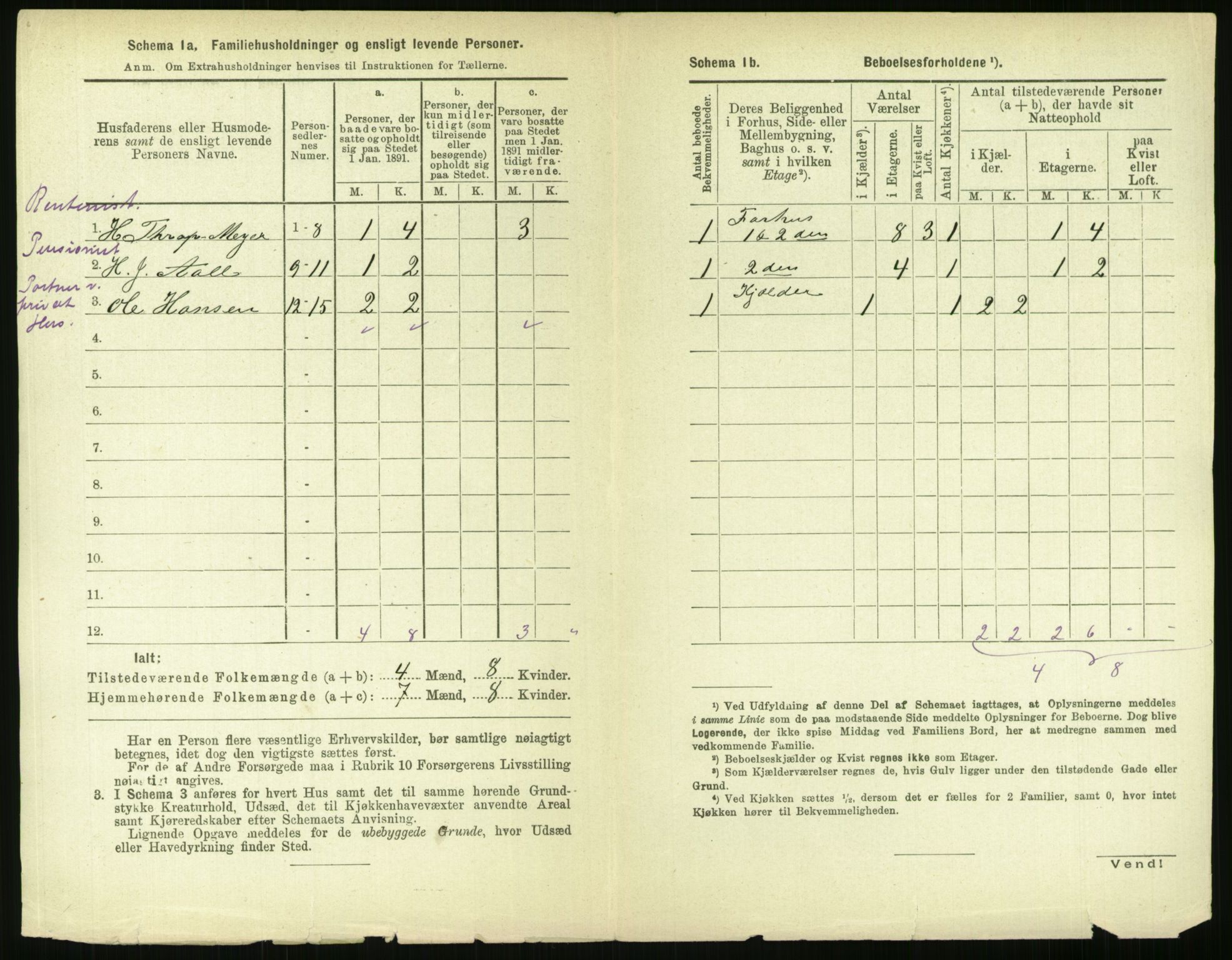 RA, 1891 census for 0301 Kristiania, 1891, p. 42462