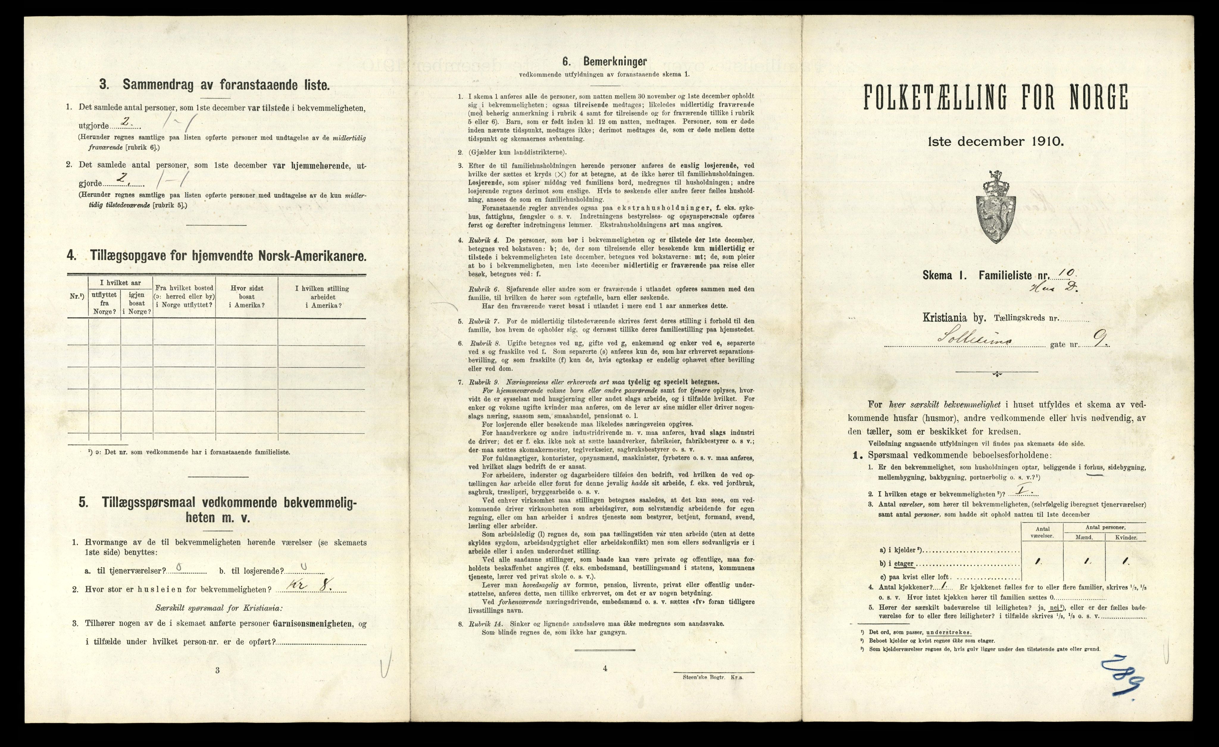 RA, 1910 census for Kristiania, 1910, p. 95079