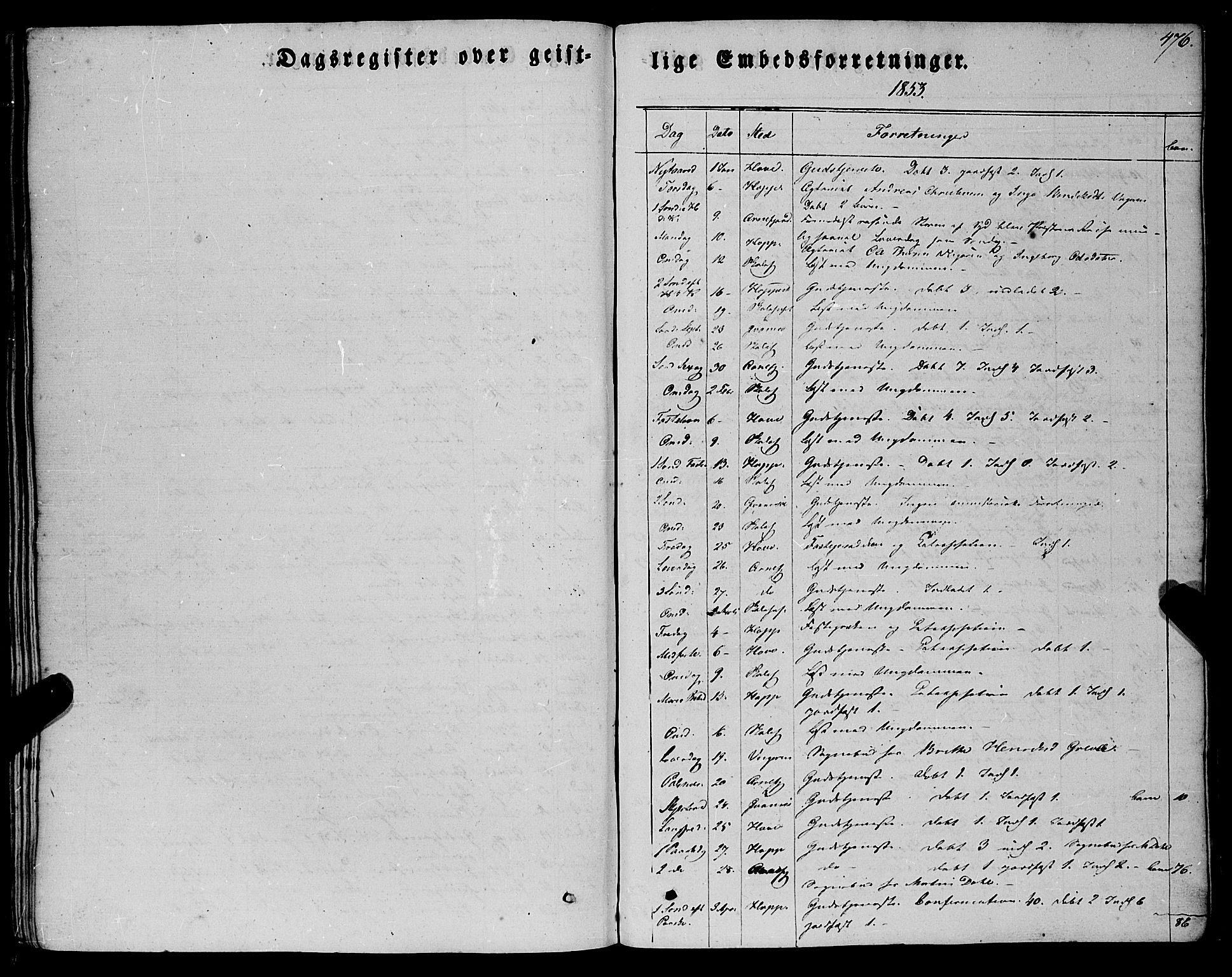 Vik sokneprestembete, AV/SAB-A-81501/H/Haa/Haaa/L0008: Parish register (official) no. A 8, 1846-1865, p. 476