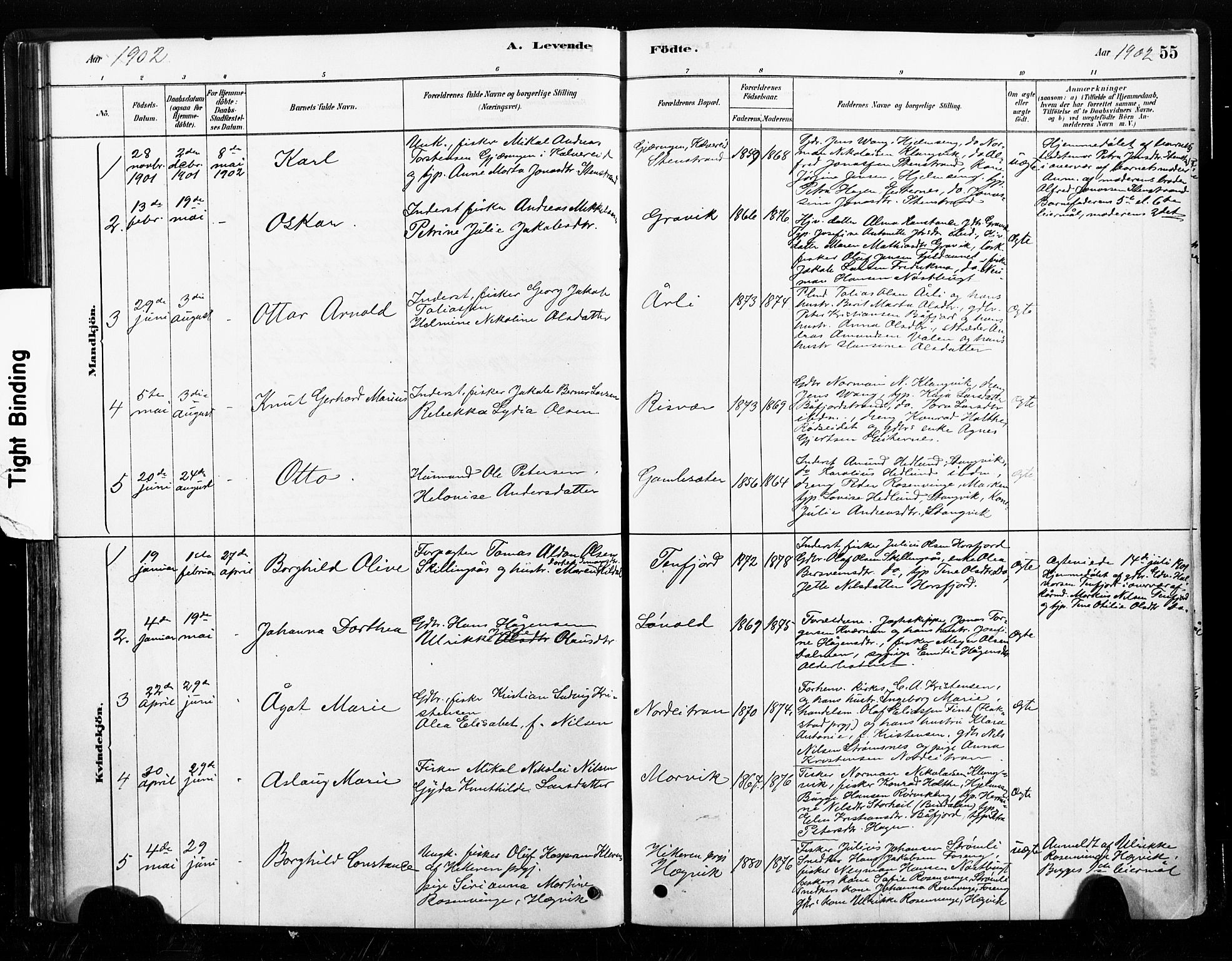 Ministerialprotokoller, klokkerbøker og fødselsregistre - Nord-Trøndelag, AV/SAT-A-1458/789/L0705: Parish register (official) no. 789A01, 1878-1910, p. 55