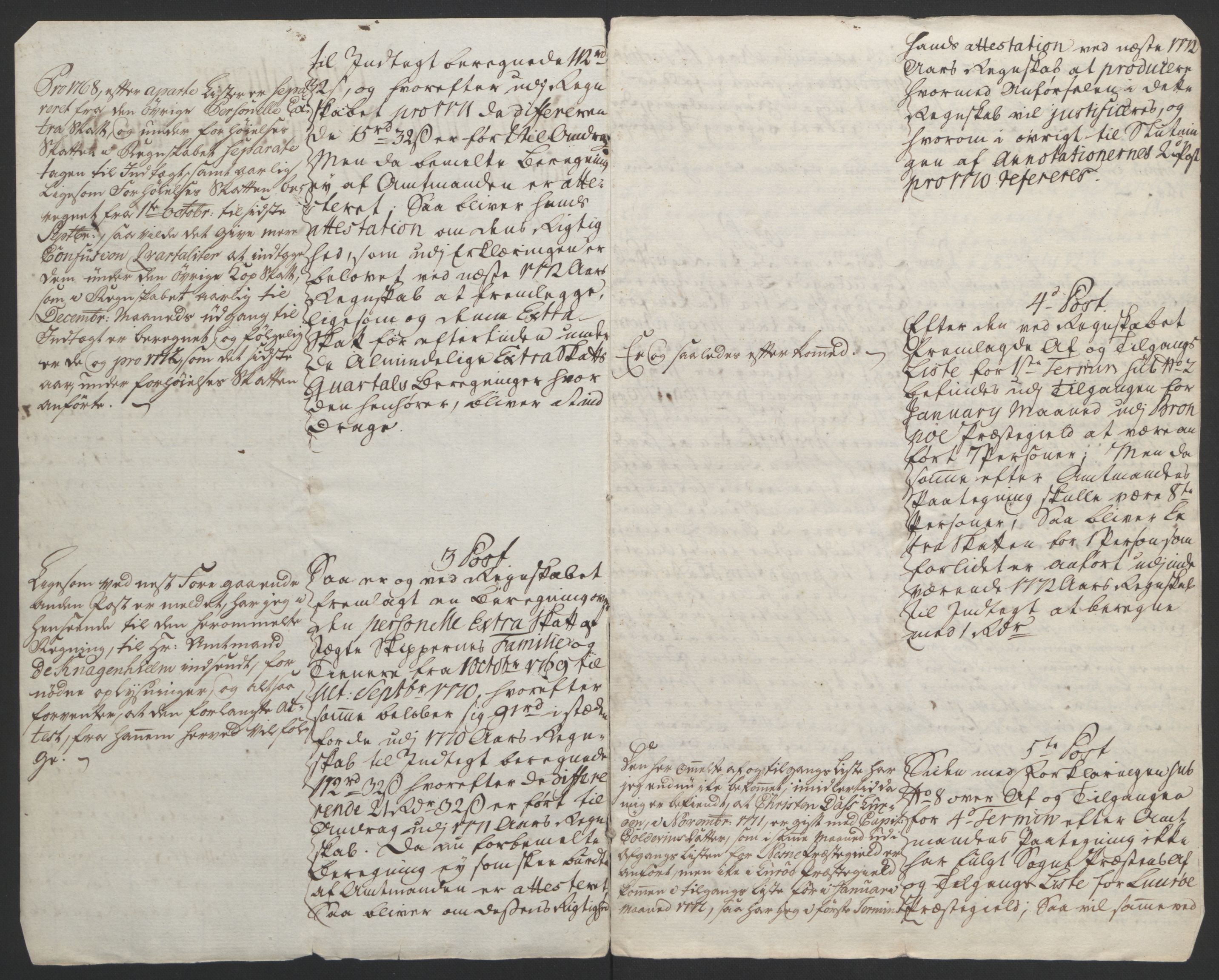 Rentekammeret inntil 1814, Reviderte regnskaper, Fogderegnskap, RA/EA-4092/R65/L4573: Ekstraskatten Helgeland, 1762-1772, p. 650
