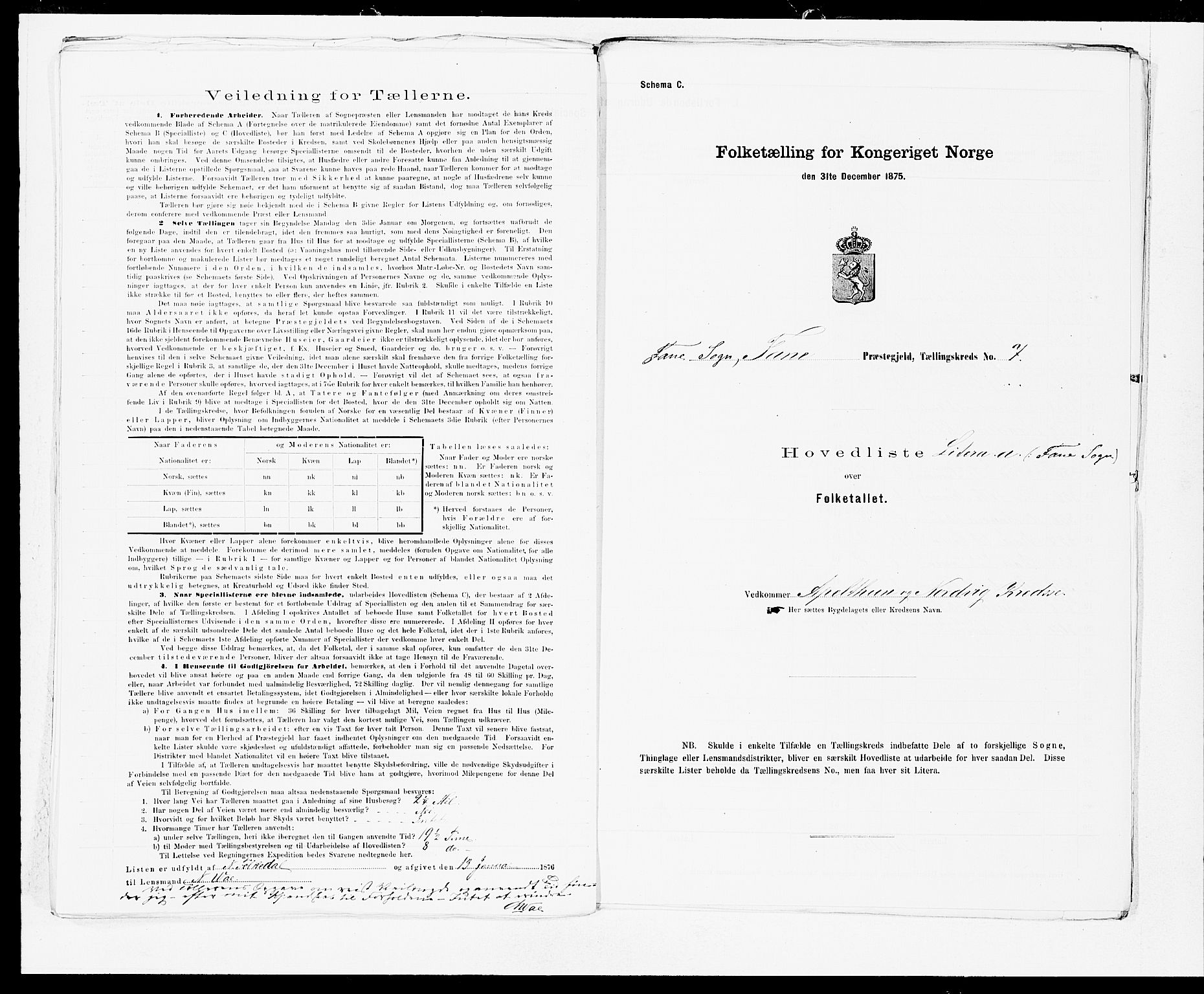 SAB, 1875 census for 1249P Fana, 1875, p. 20